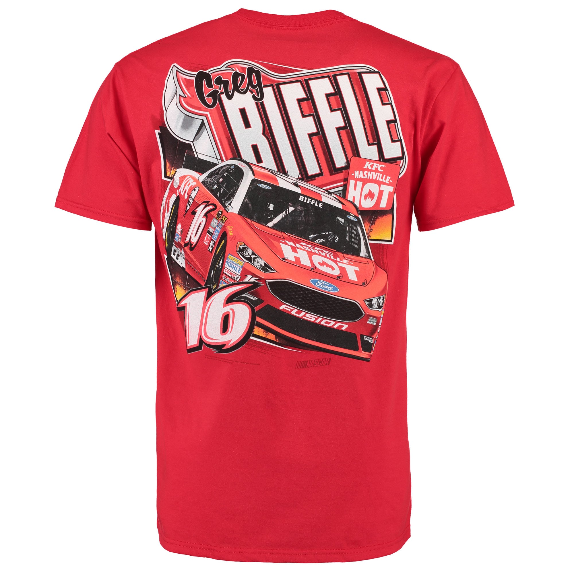Men's Greg Biffle Red KFC Chassis 2 Spot T-Shirt