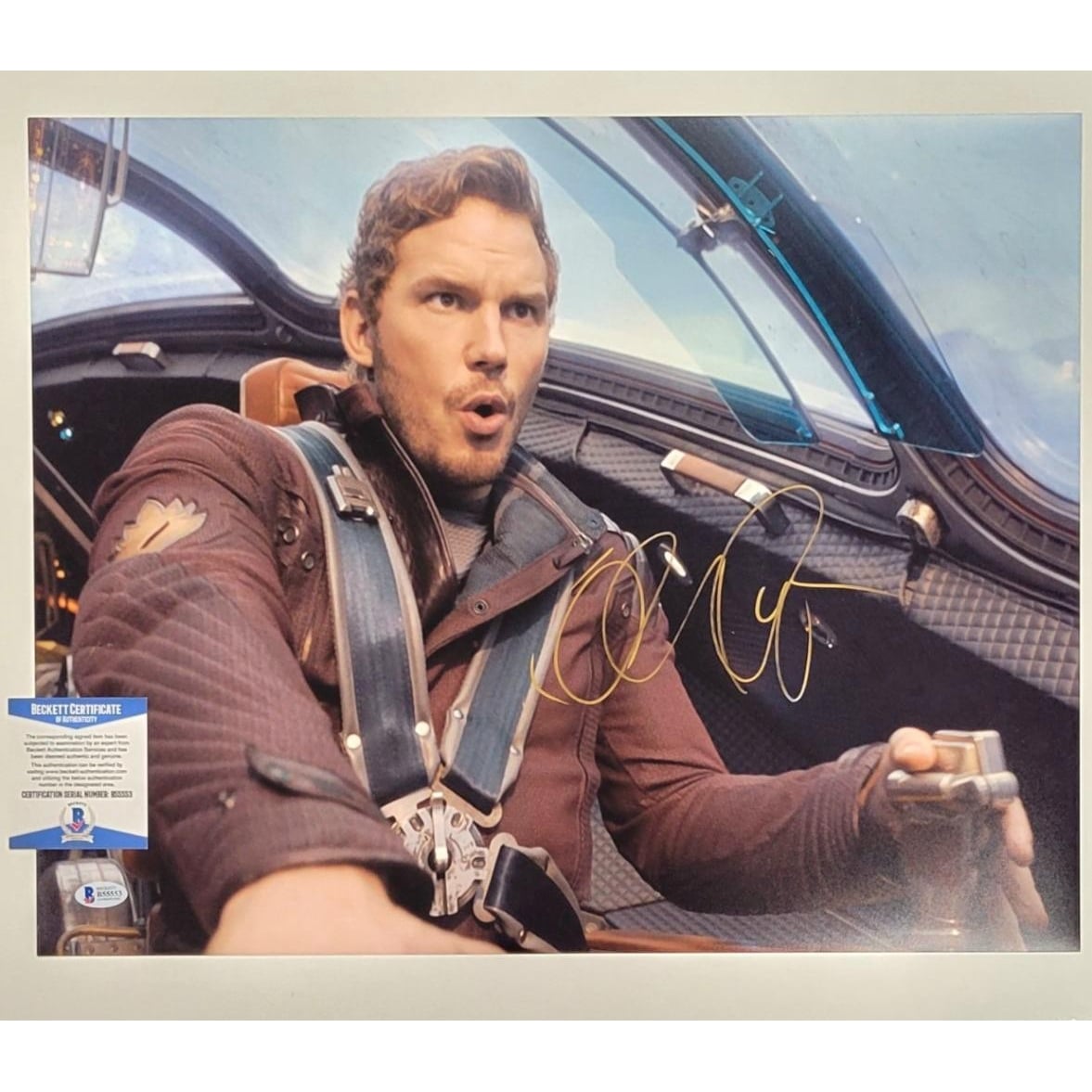 Chris Pratt signed Guardians of the Galaxy 16x20 photo autograph 