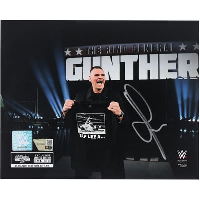 Gunther WWE Autographed Fanatics Authentic 8" x 10" Spotlight Photograph - Limited Edition of 50 - WrestleMania 42 SuperStore Exclusive