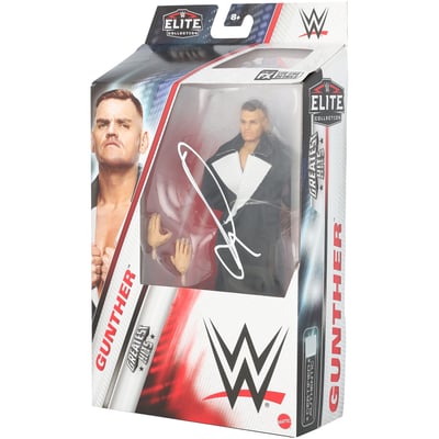Gunther WWE Autographed Fanatics Authentic Mattel Elite Greatest Hits Action Figure