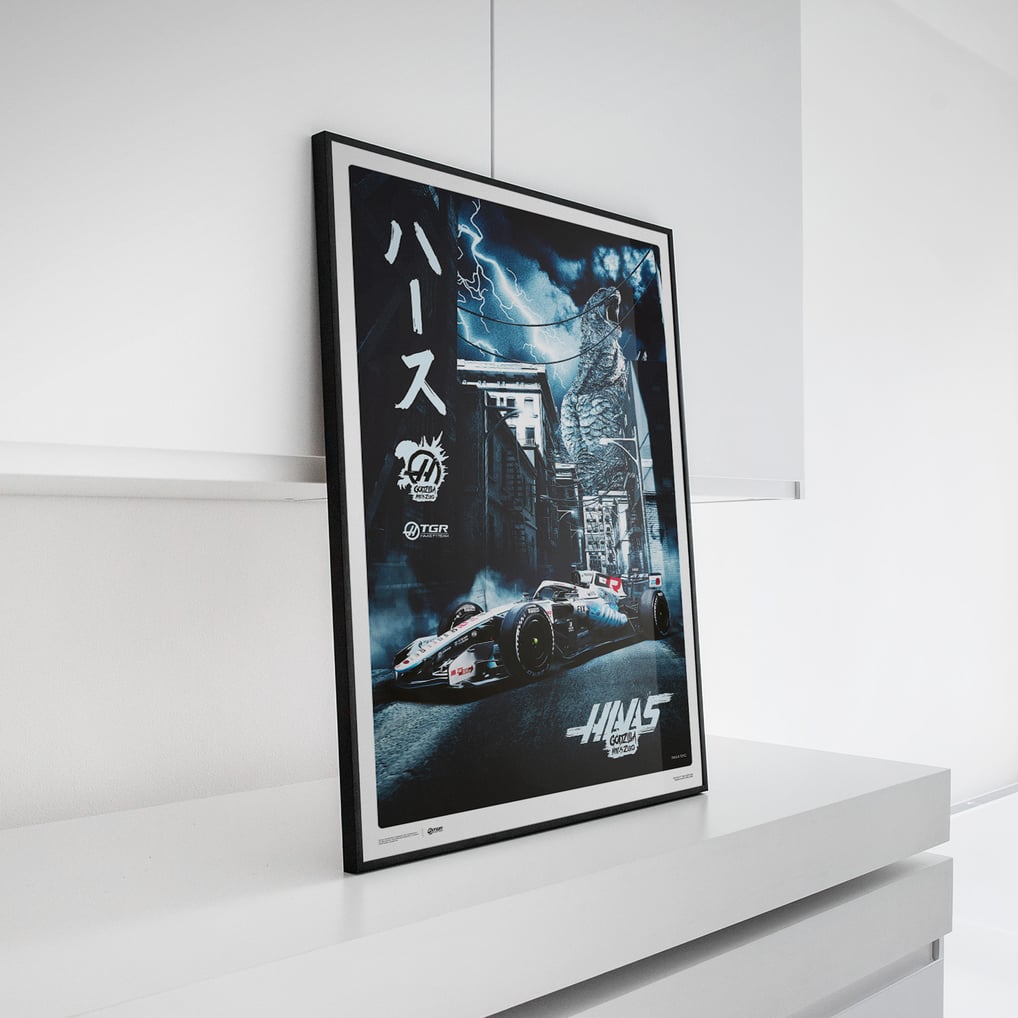 Haas F1 Team Godzilla in Austin 2026 Official Poster