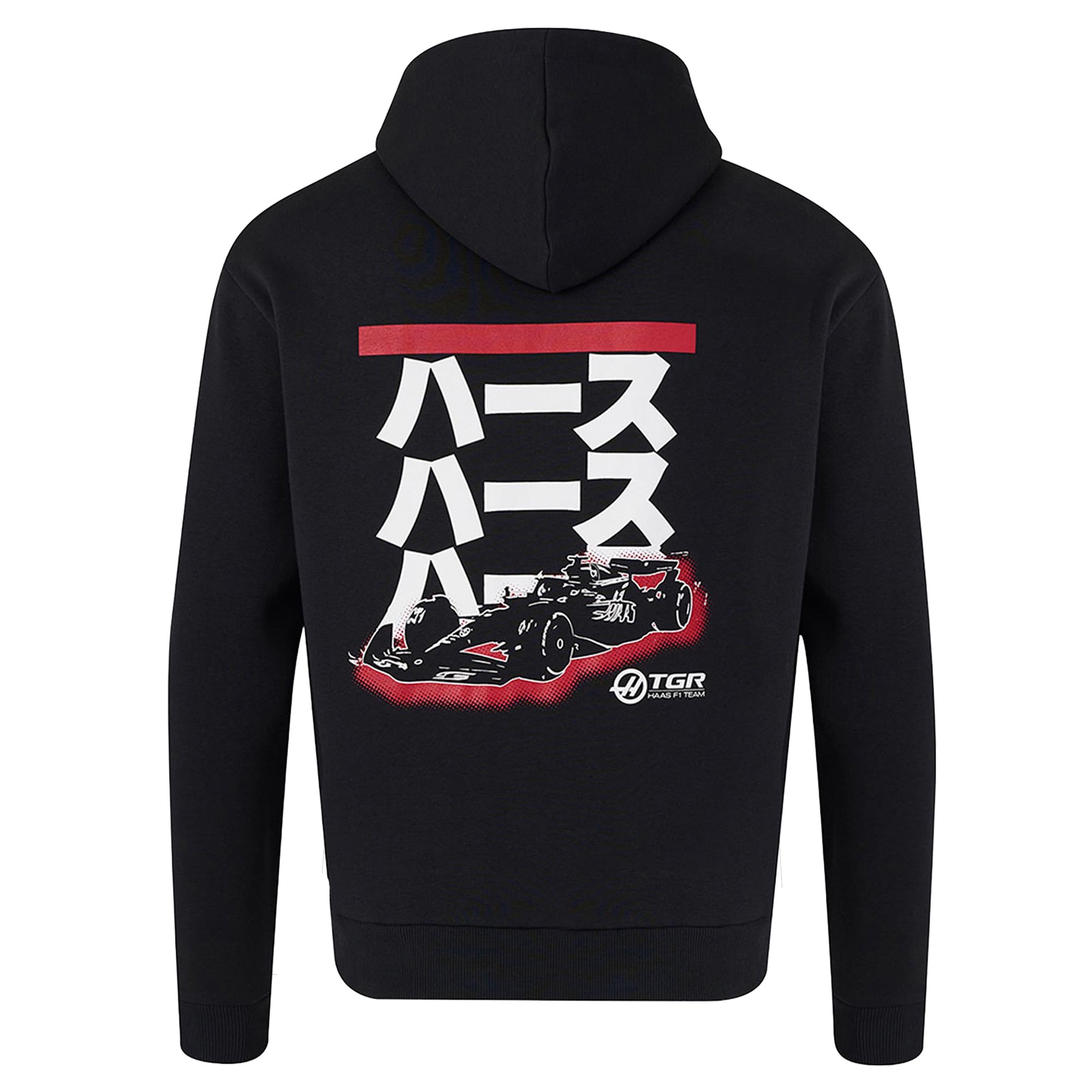 Men's Castore Black Haas F1 Team Japan Relaxed Hoodie