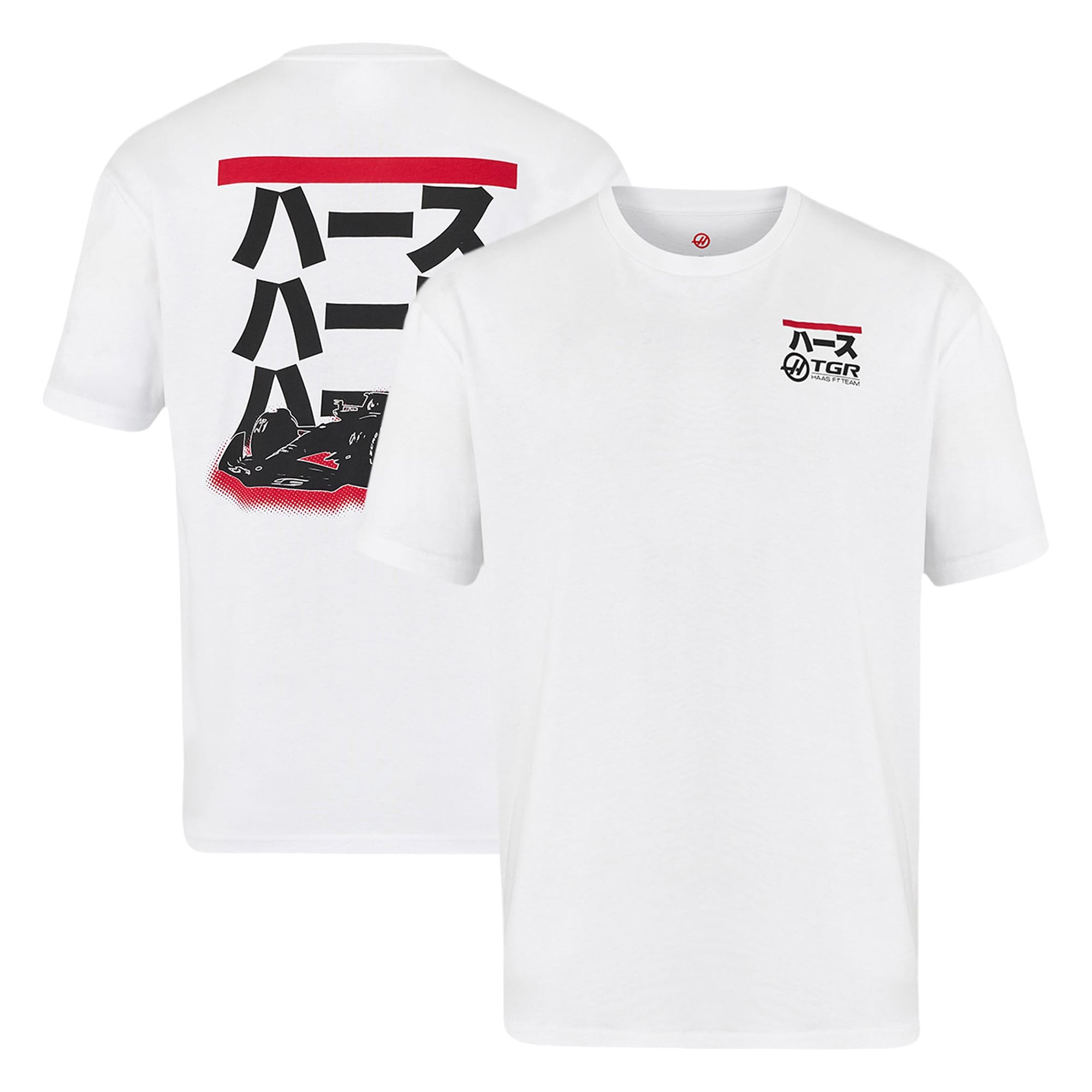 Men's Castore White Haas F1 Team Japan Relaxed T-Shirt