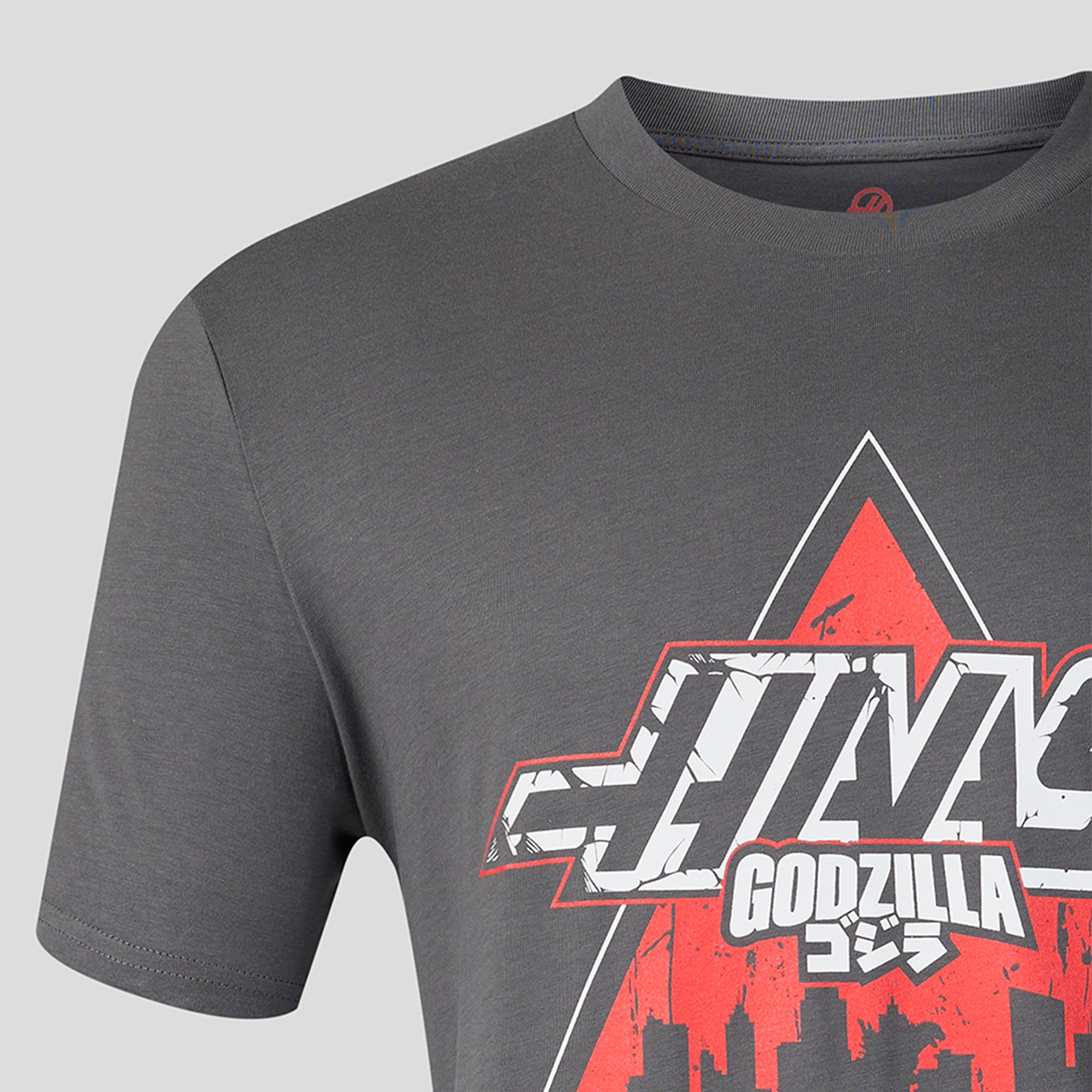 Men's Gray Haas F1 Team Godzilla Comic T-Shirt