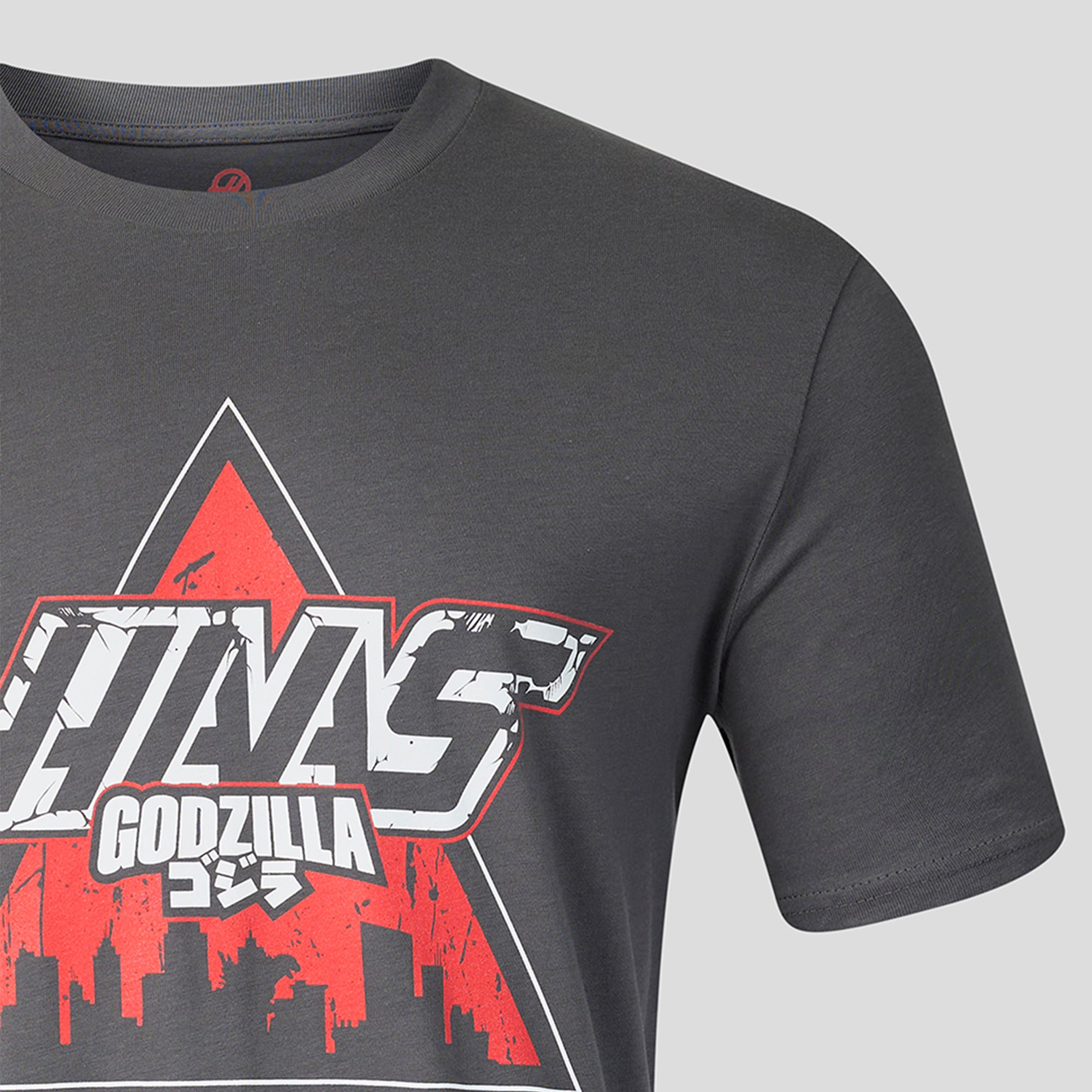 Men's Gray Haas F1 Team Godzilla Comic T-Shirt