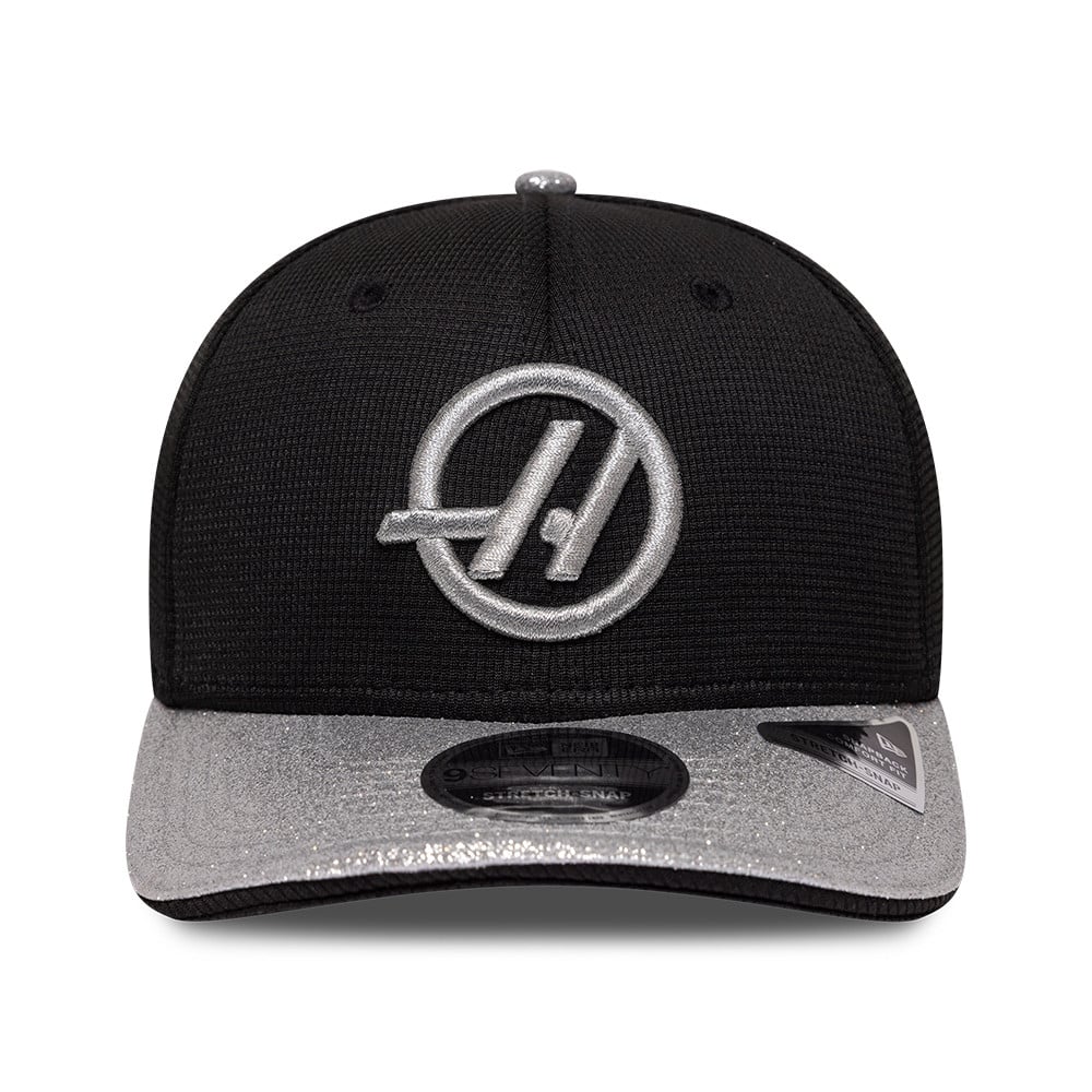 Casquette ajustable New Era noire pour homme Haas F1 Team Las Vegas Grand Prix 9SEVENTY
