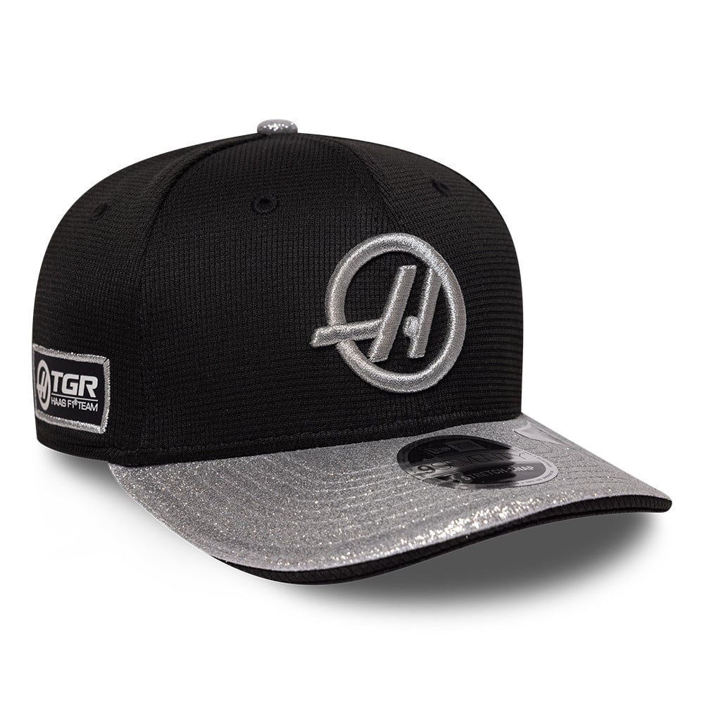 Casquette ajustable New Era noire pour homme Haas F1 Team Las Vegas Grand Prix 9SEVENTY