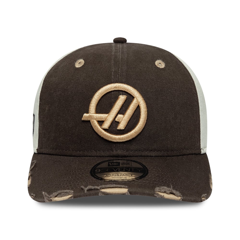 Casquette ajustable New Era marron Haas F1 Team Austin Grand Prix 9SEVENTY pour homme