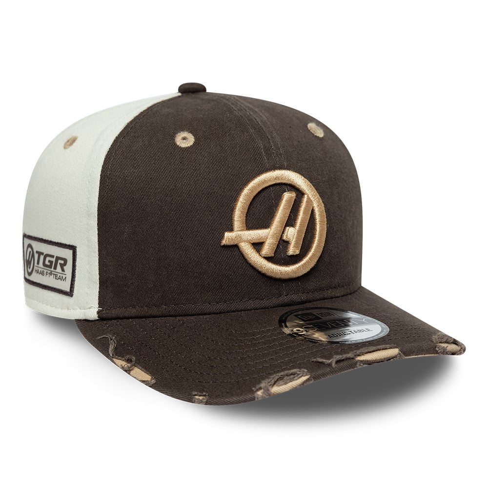 Casquette ajustable New Era marron Haas F1 Team Austin Grand Prix 9SEVENTY pour homme