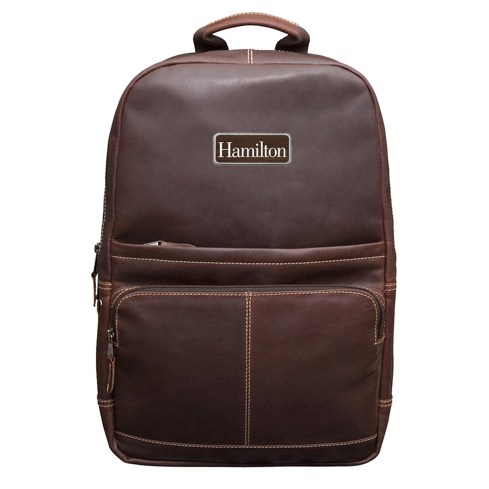 Brown Hamilton Continentals Logo Plate Kannah Canyon Backpack