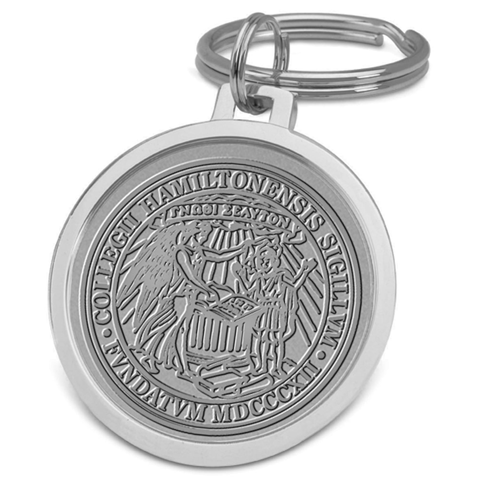 Silver Hamilton Continentals Team Logo Split-Wire Key Ring