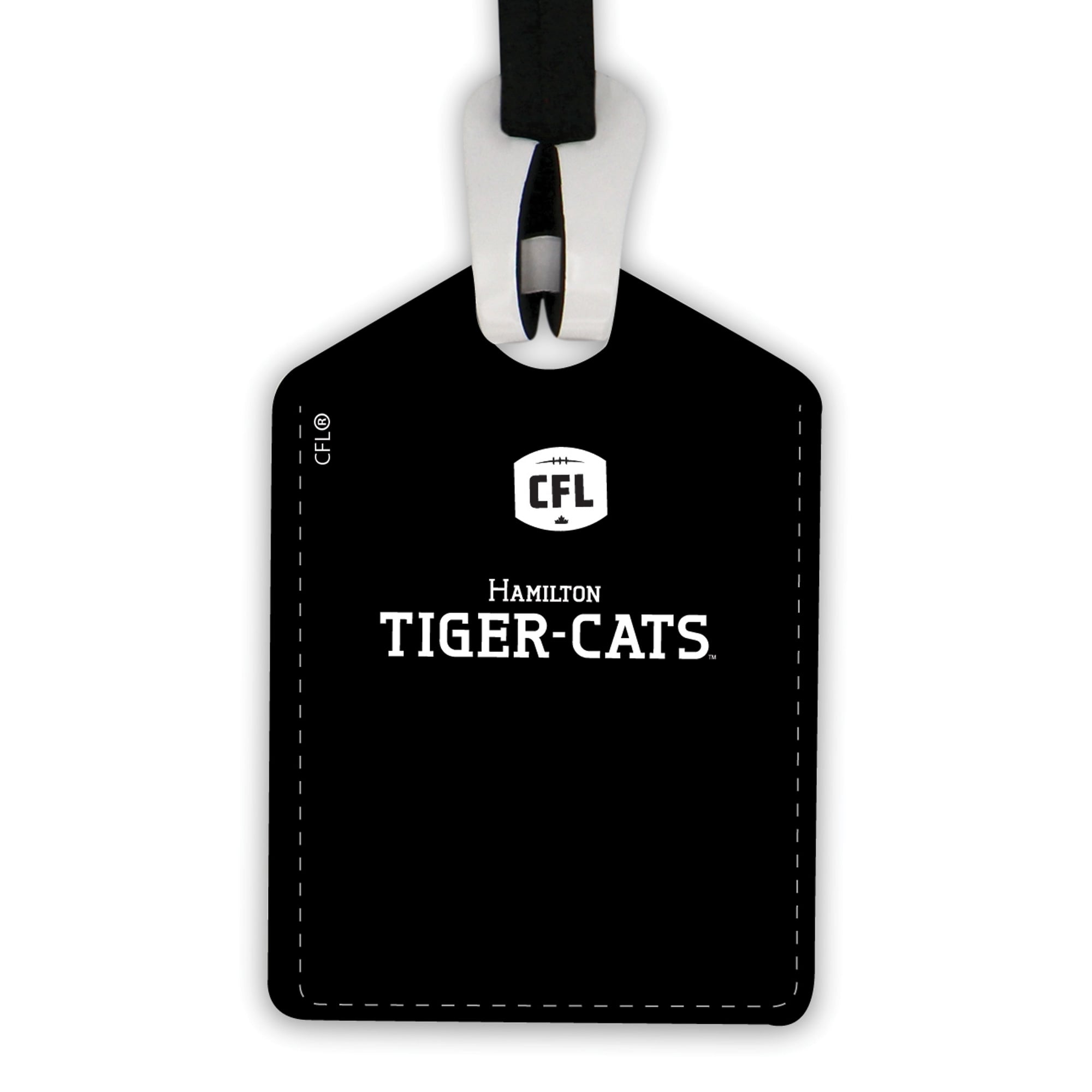 tiquette de bagage en cuir personnalisée des Tiger-Cats de Hamilton