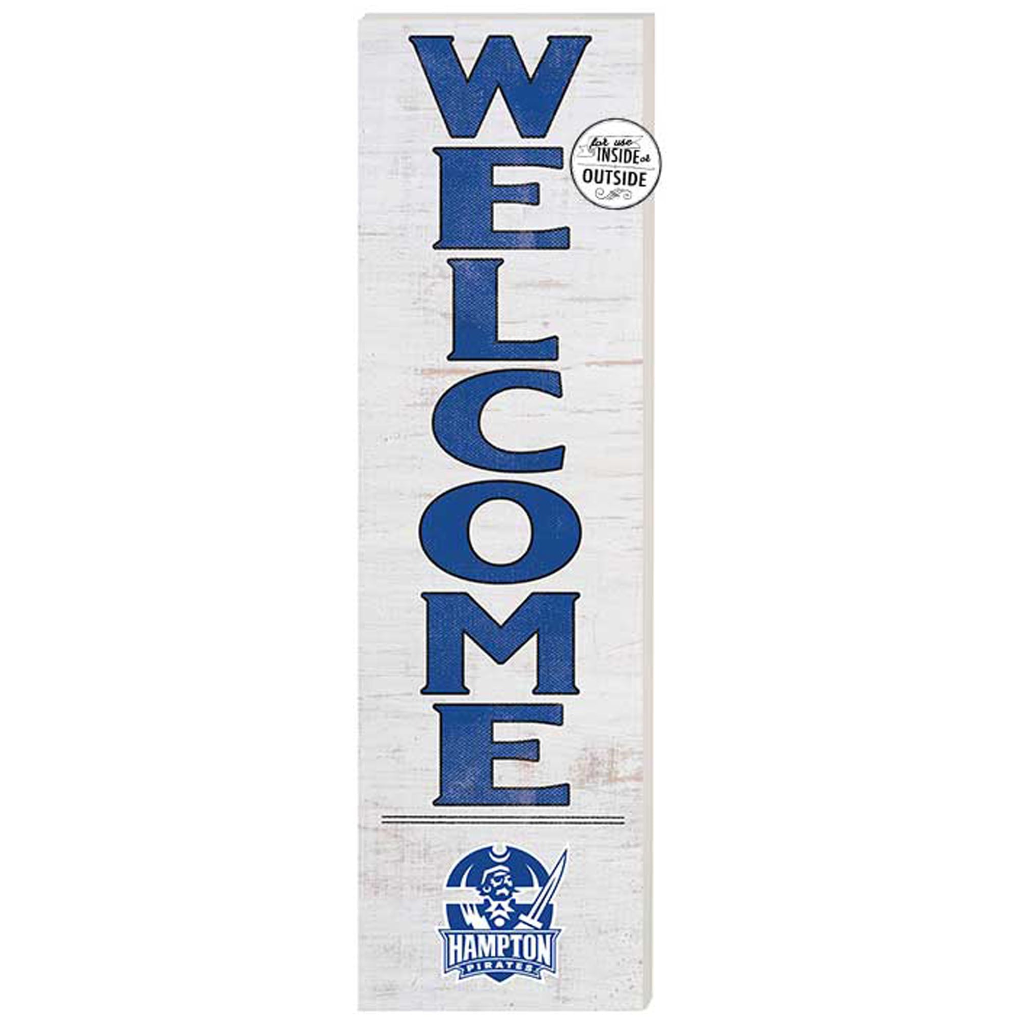 Hampton Welcome Hampton Pirates 10'' x 35'' Indoor/Outdoor Welcome Sign