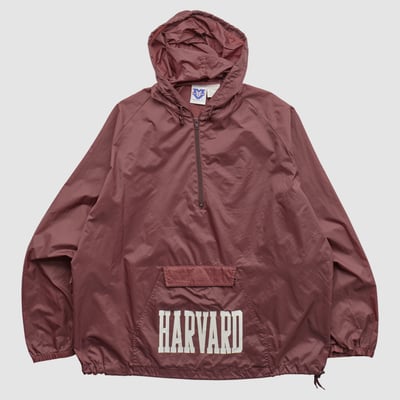 Harvard Crimson MV Sport 90s Hooded 1/2 Zip Jacket - Maroon - XL by Fanatics Real Vintage