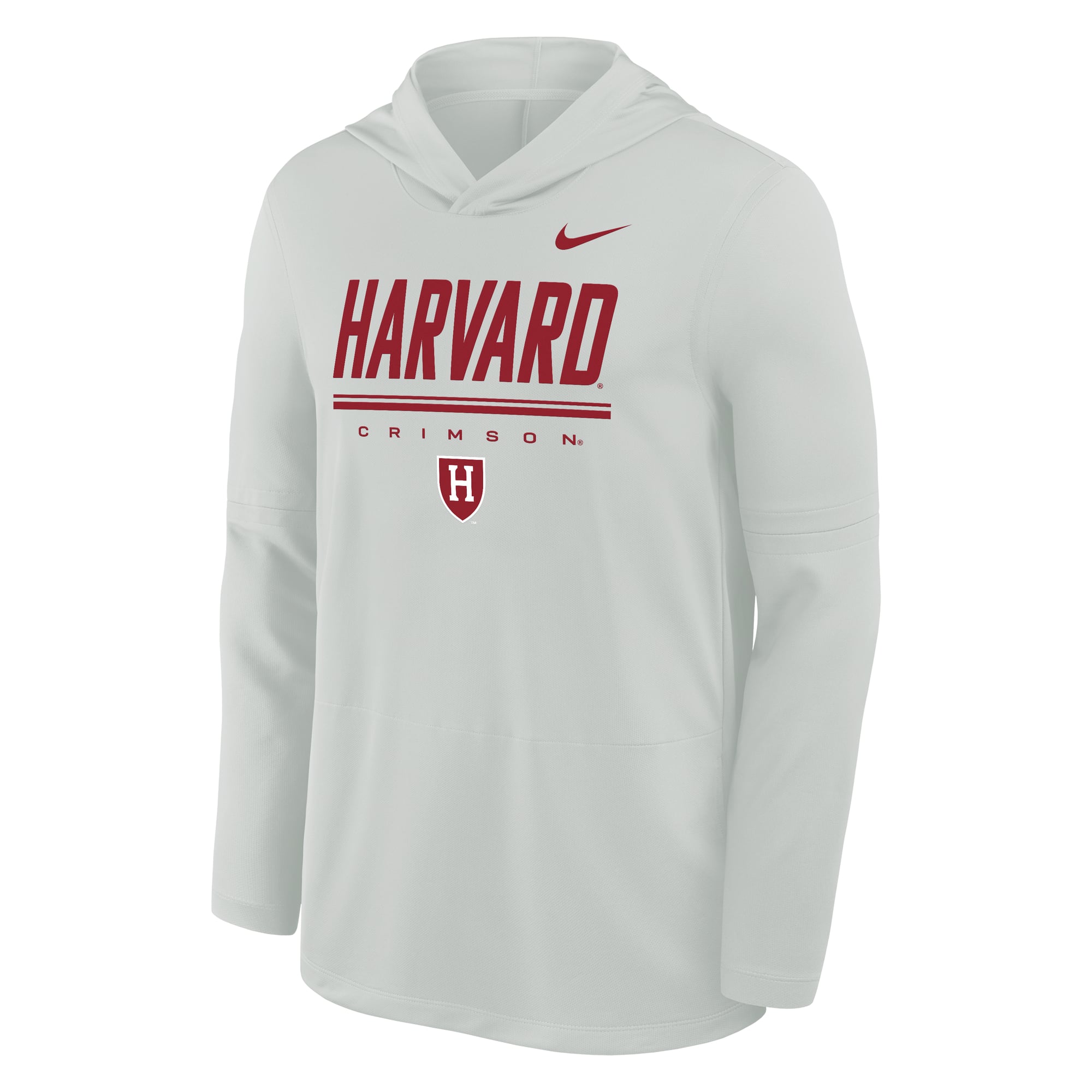 Men's Nike  Gray Harvard Crimson Basketball Lightweight Dri-FIT Hoodie