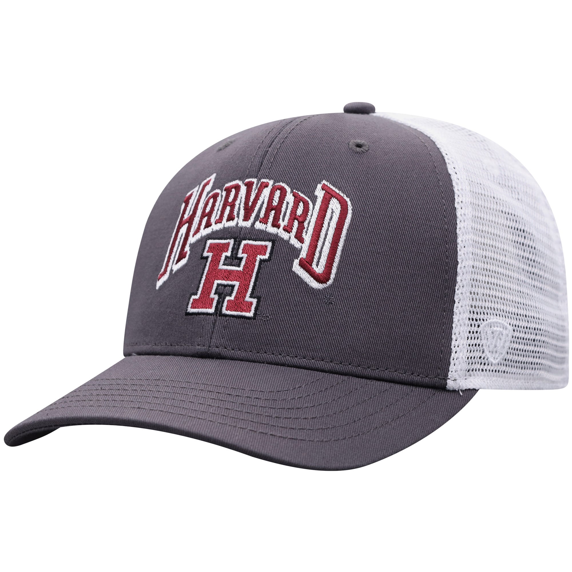Harvard Cap Men's Top of the World Charcoal/White Harvard Crimson Classic Arch ...