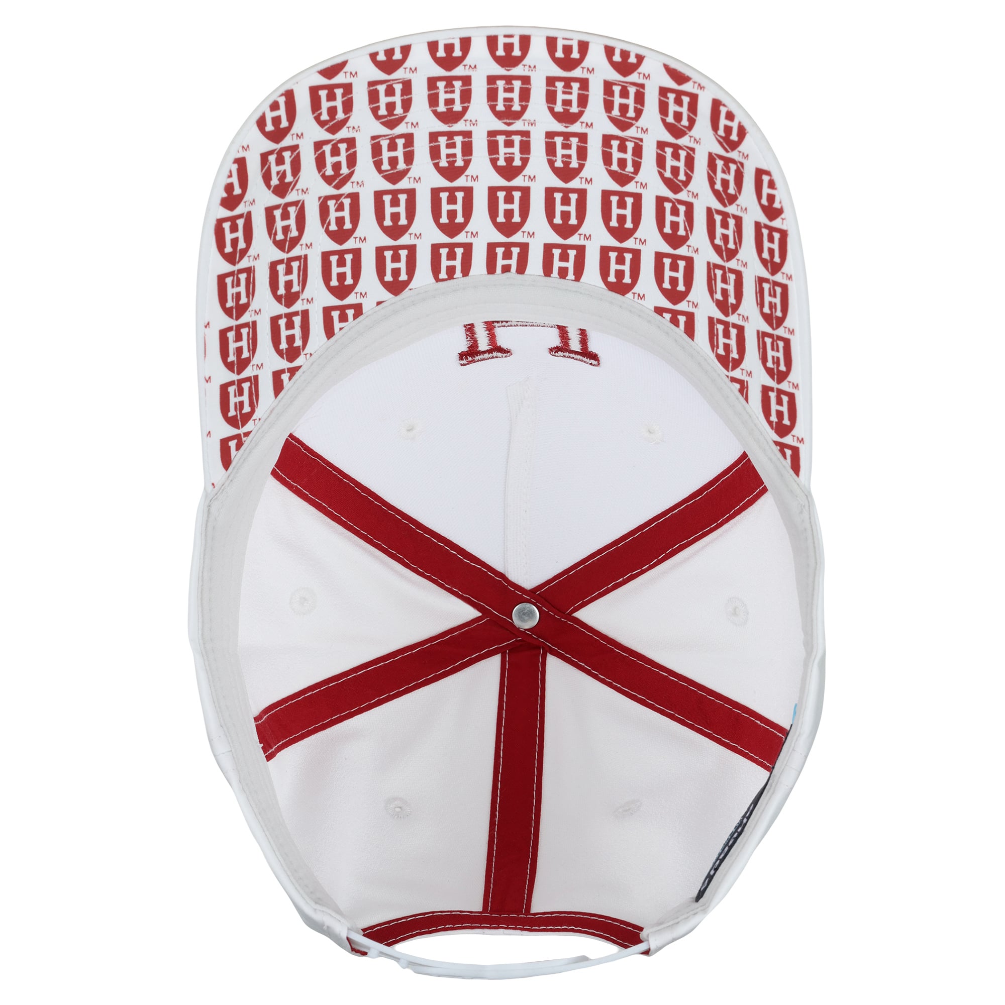 Unisex Ahead White Harvard Crimson The Sideline Adjustable Hat