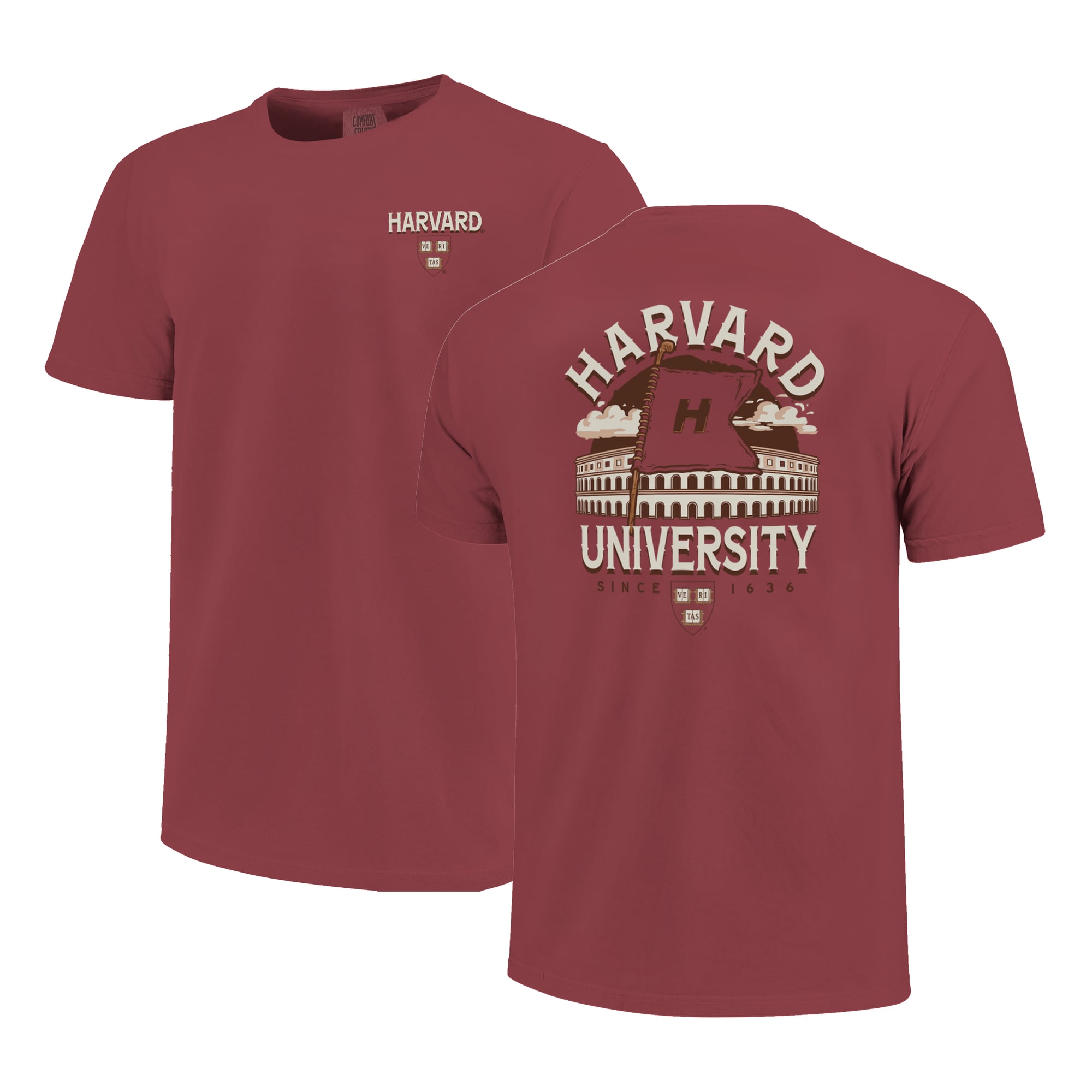 T-shirt unisexe Crimson Harvard Comfort Colors Hyper Local