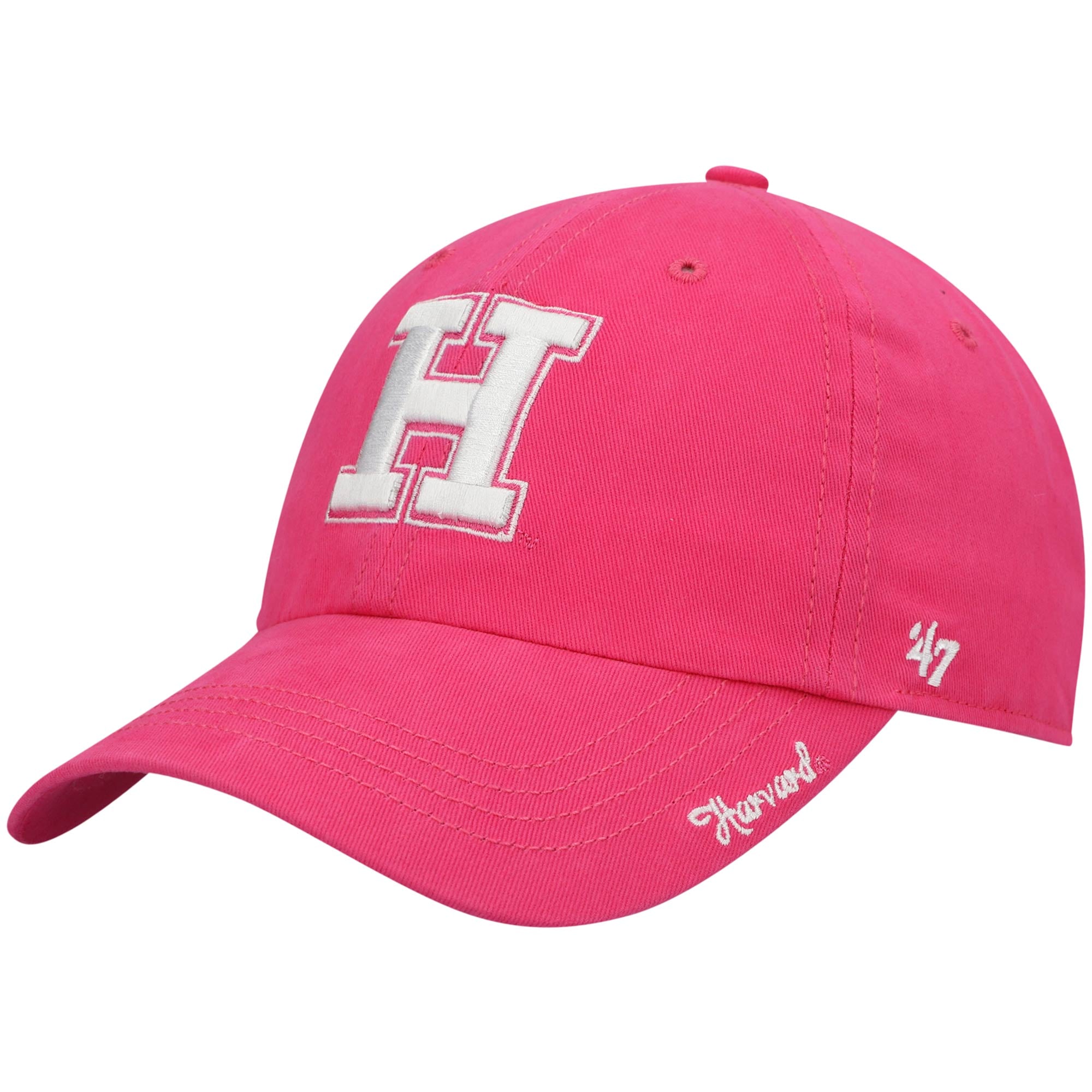 Women's '47 Pink Harvard Crimson Miata Clean Up Adjustable Hat