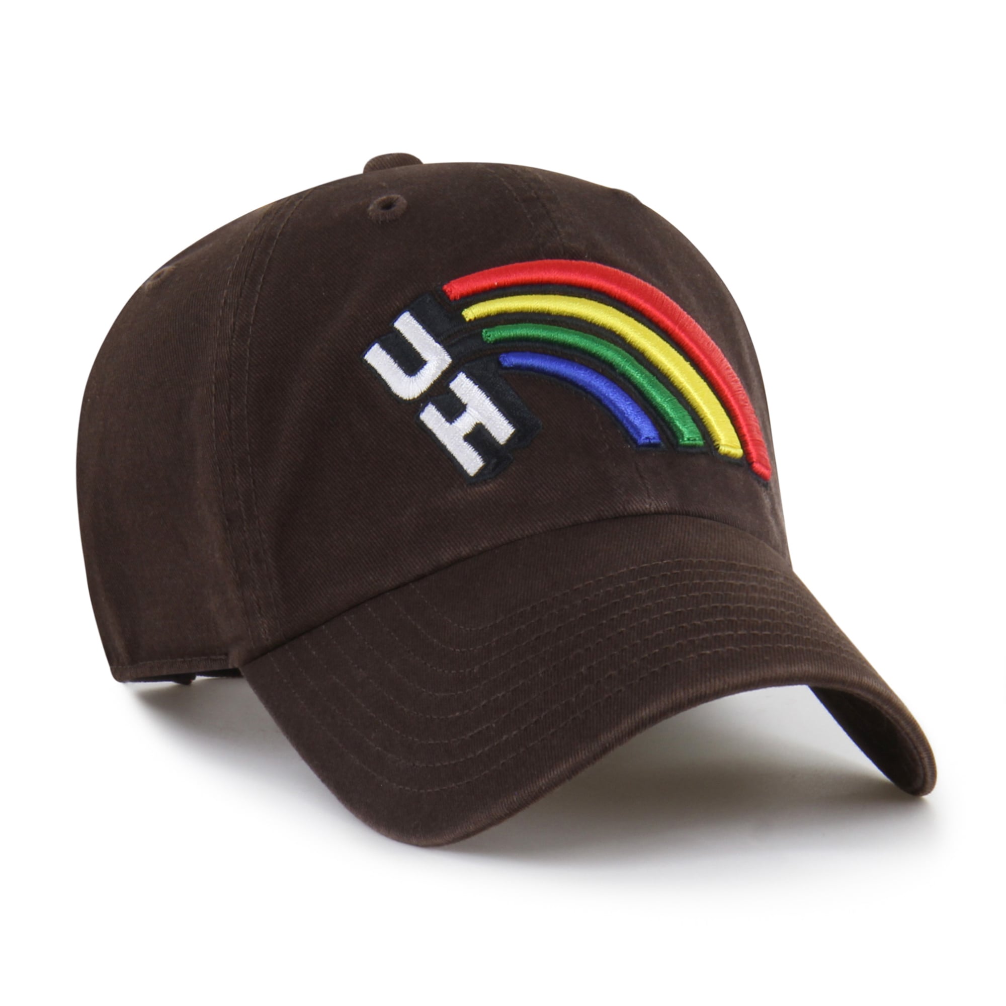 Men's '47 Brown Hawaii Rainbow Warriors Vault Clean Up Adjustable Hat