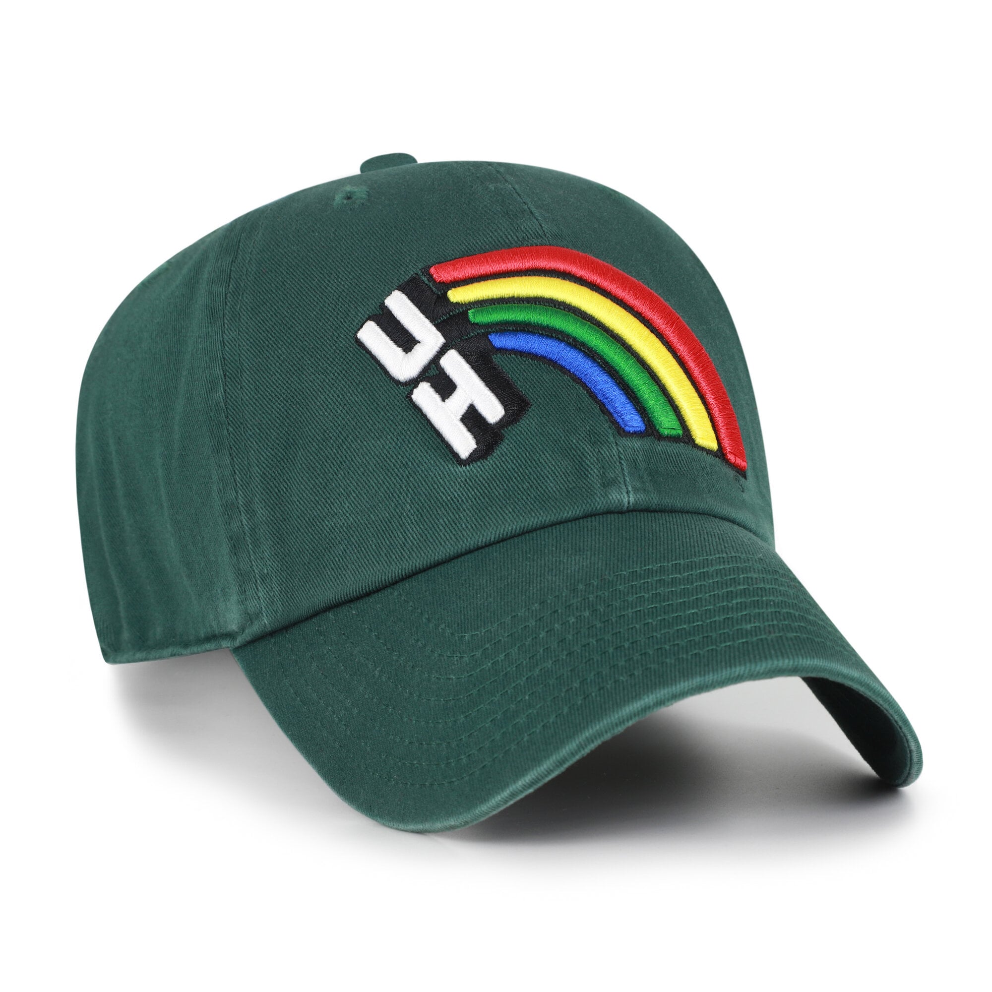 Men's '47 Dark Green Hawaii Rainbow Warriors Vault Clean Up Adjustable Hat