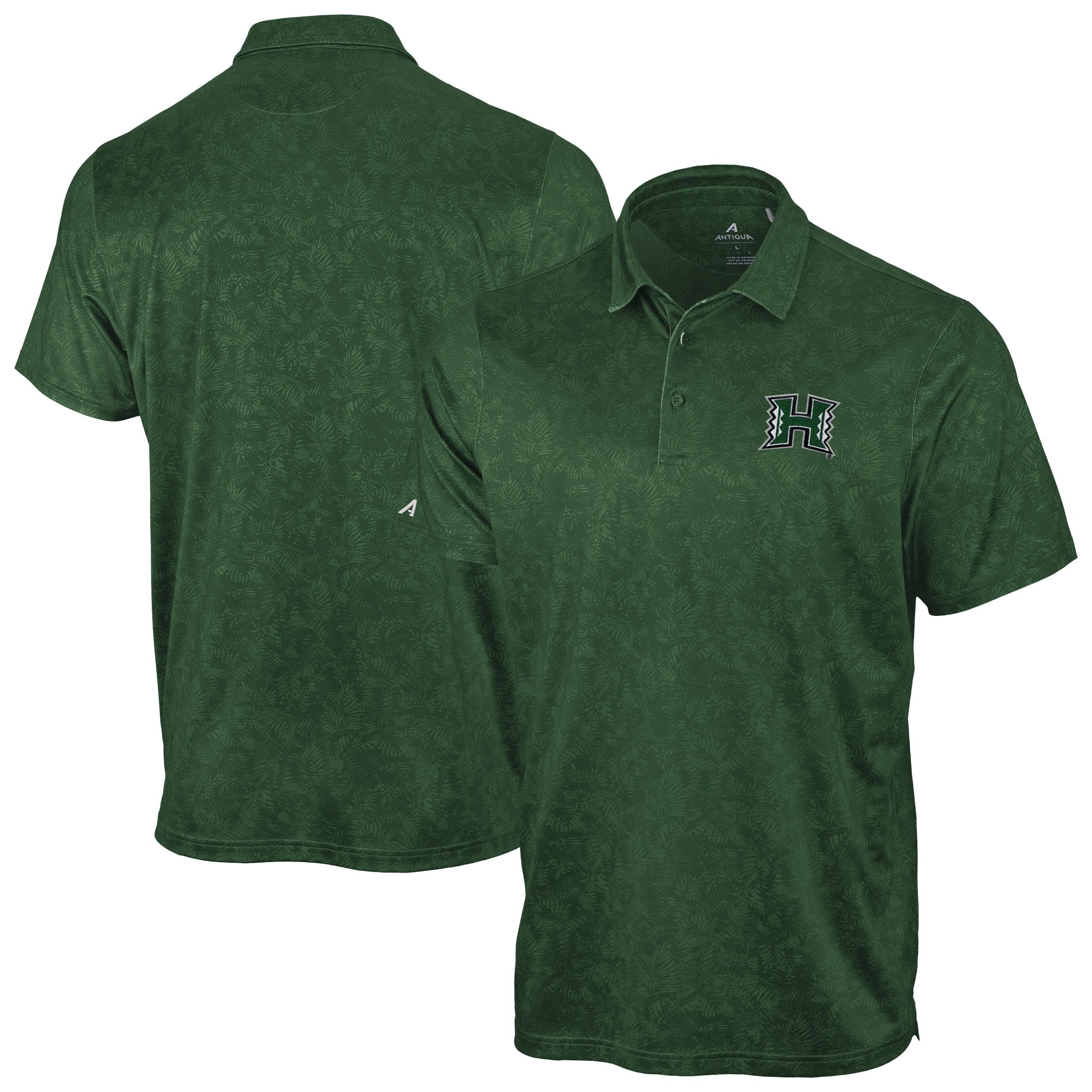 Polo Lush Antigua Green Hawaii Rainbow Warriors pour homme