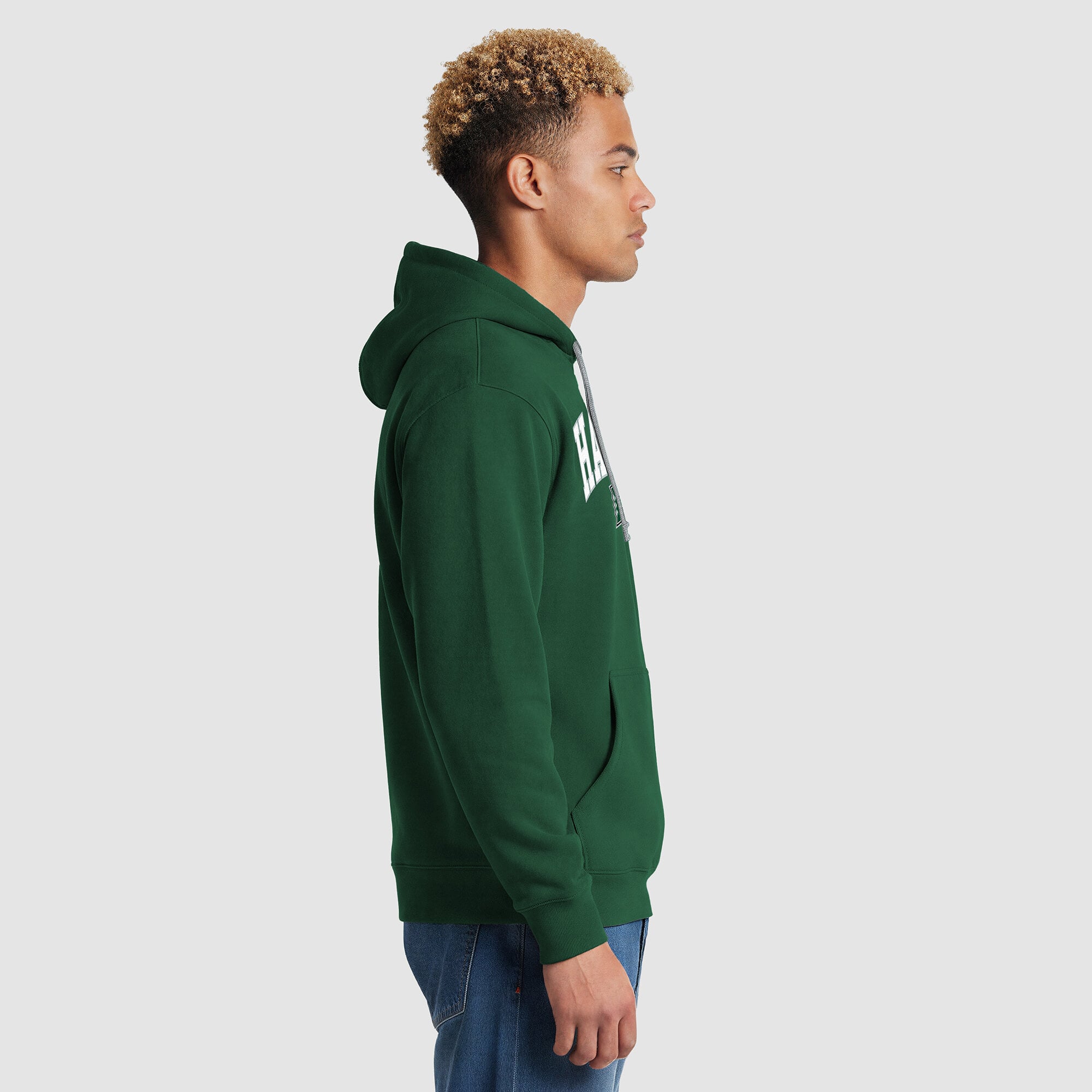 Sweat à capuche contrasté Champion vert/gris chiné Hawaii Rainbow Warriors pour homme