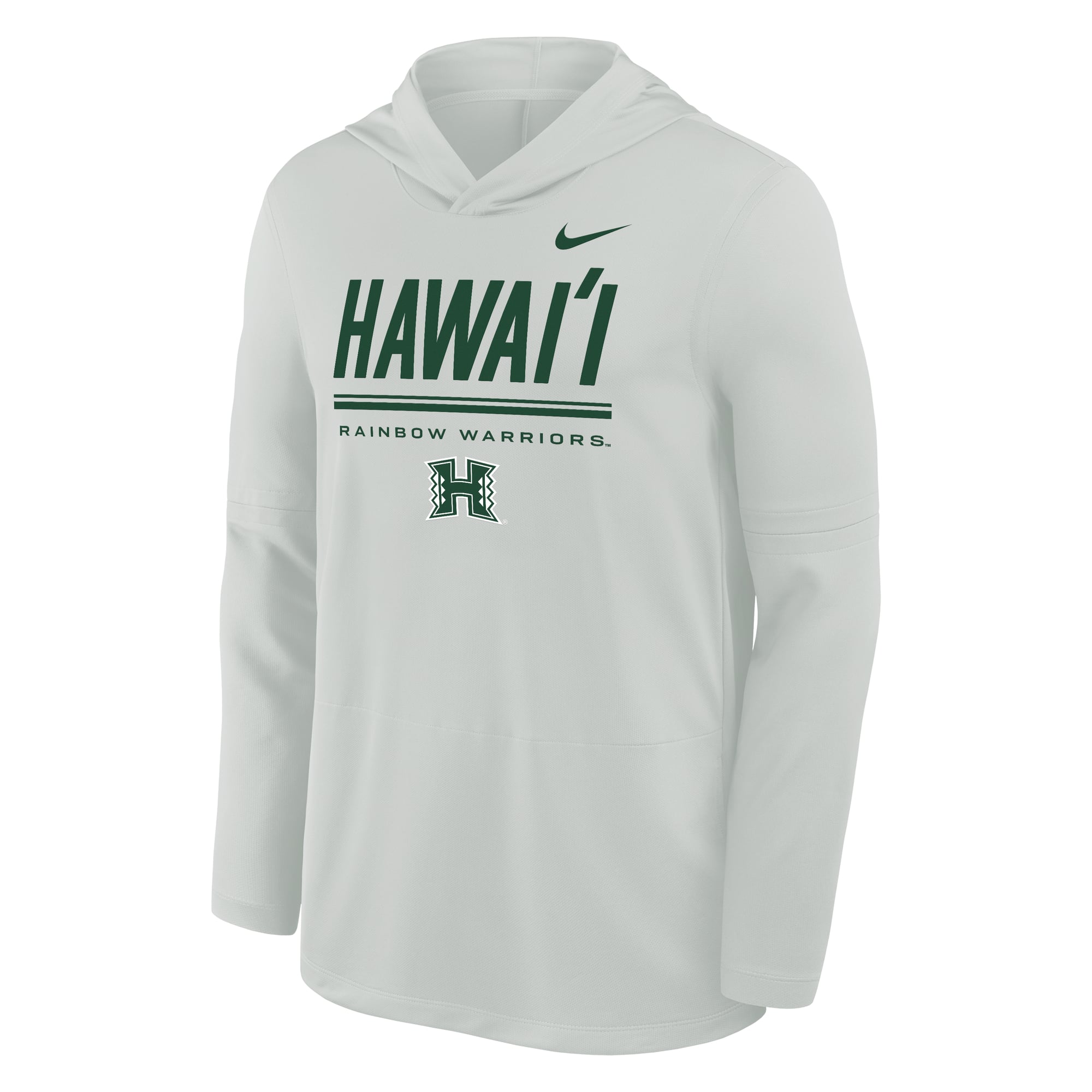 Sweat à capuche léger Dri-FIT pour homme Nike Hawaii Rainbow Warriors, gris