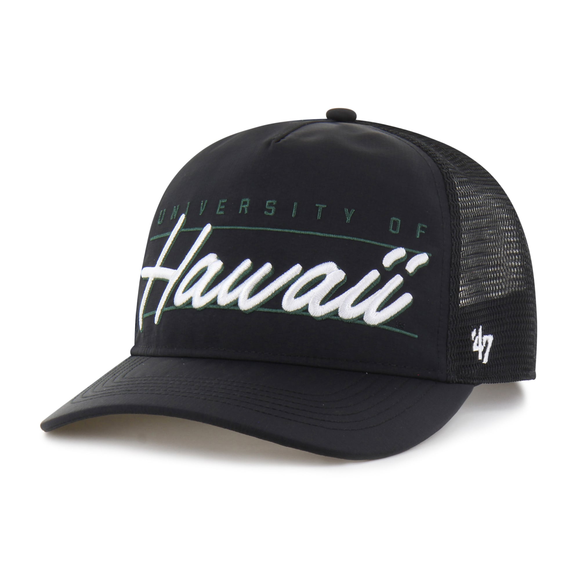 Casquette unisexe '47 Black Hawaii Rainbow Warriors brrr° Condor Mesh Hitch ajustable