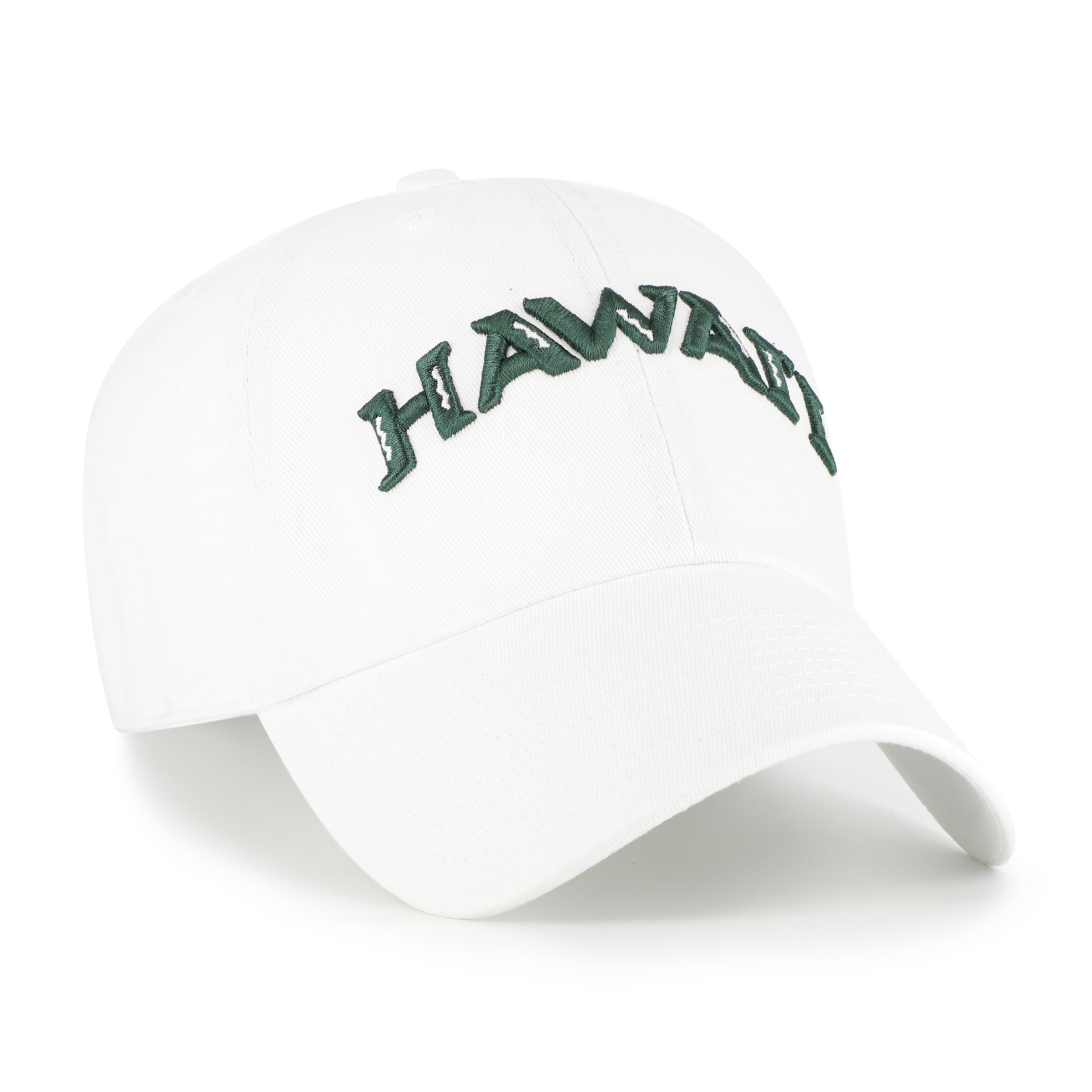 Unisex '47  Hawaii Rainbow Warriors White Clean Up Adjustable Hat