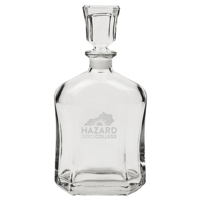 Hazard Community and Technical College 23.75oz. Crystal Whisky Decanter