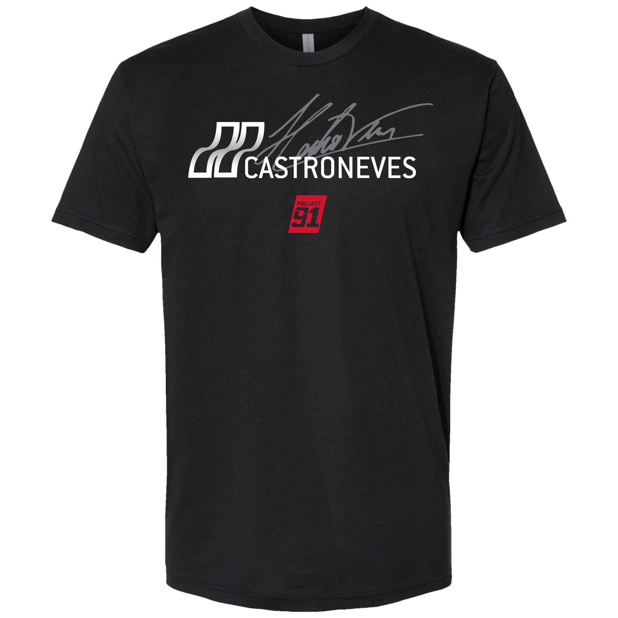 Men's Trackhouse Racing Team Collection Black Helio Castroneves Wendy's Stay Fresh T-Shirt