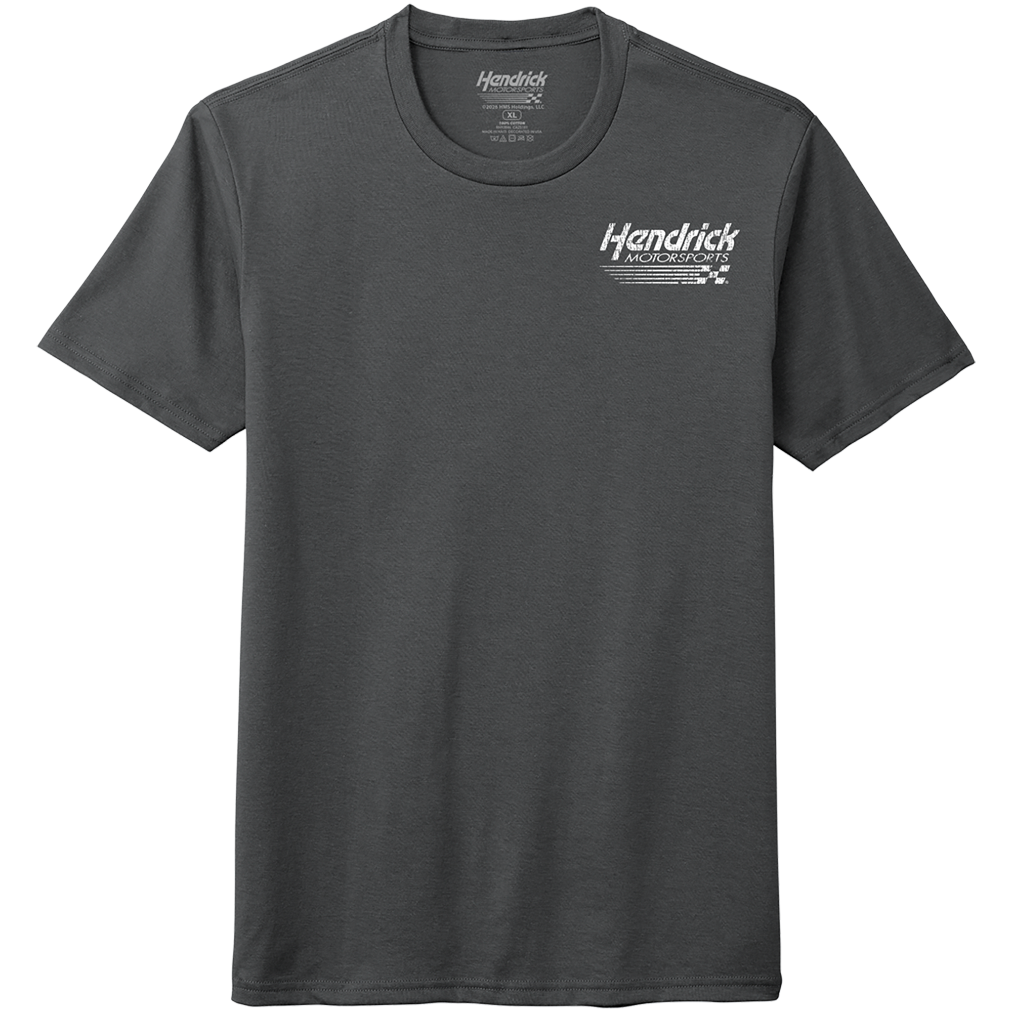 Men's Classic Ink Charcoal Hendrick Motorsports Flag T-Shirt
