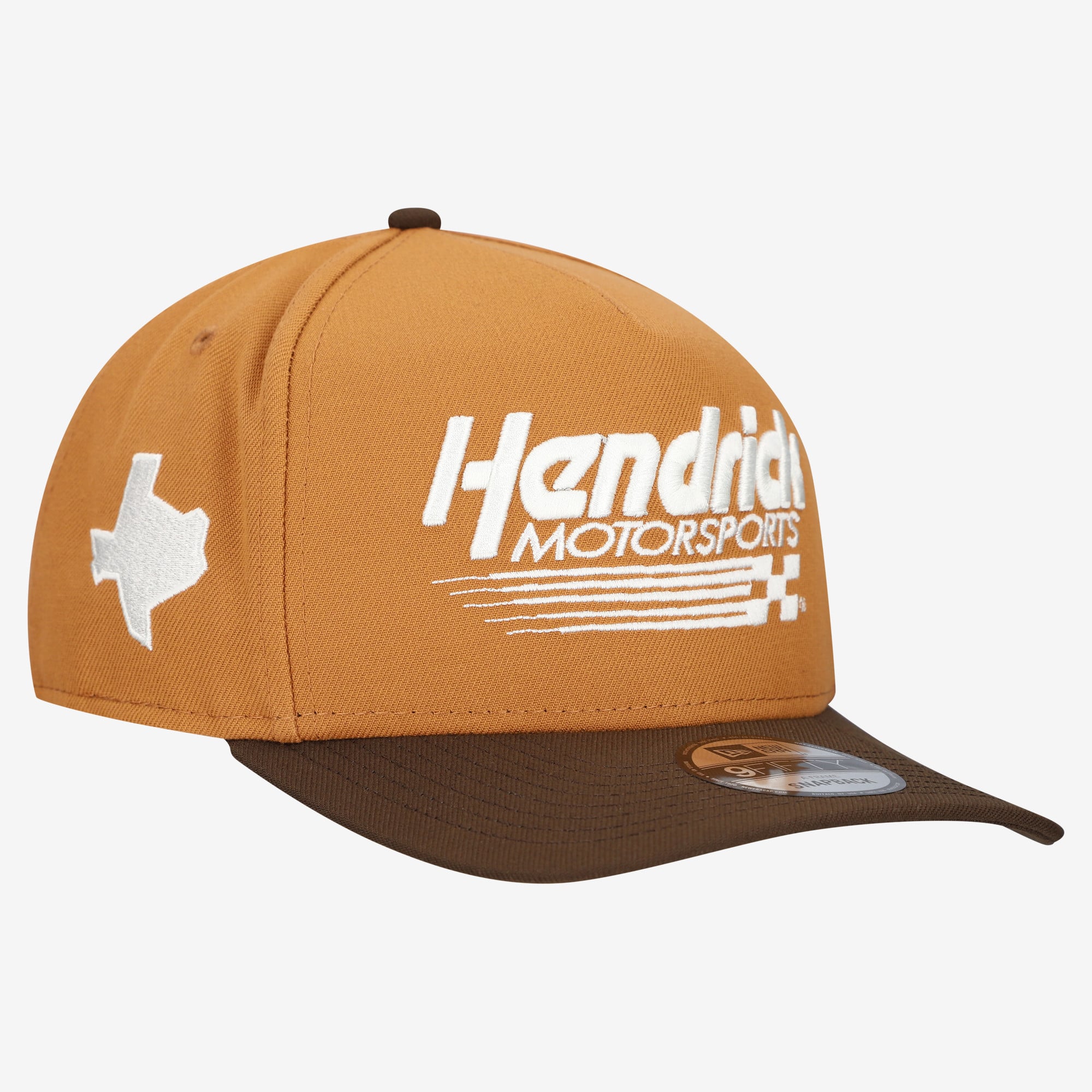 Casquette snapback New Era marron Hendrick Motorsports Texas A-Frame 9FIFTY pour homme