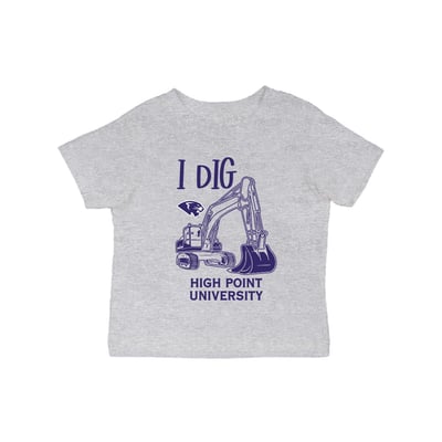 High Point Panthers Vive La Fete Infant Excavator T-Shirt - Gray