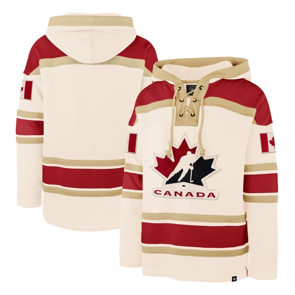 Sweat à Capuche Maillot Hockey Canada - Supporteur Équipe Canadienne