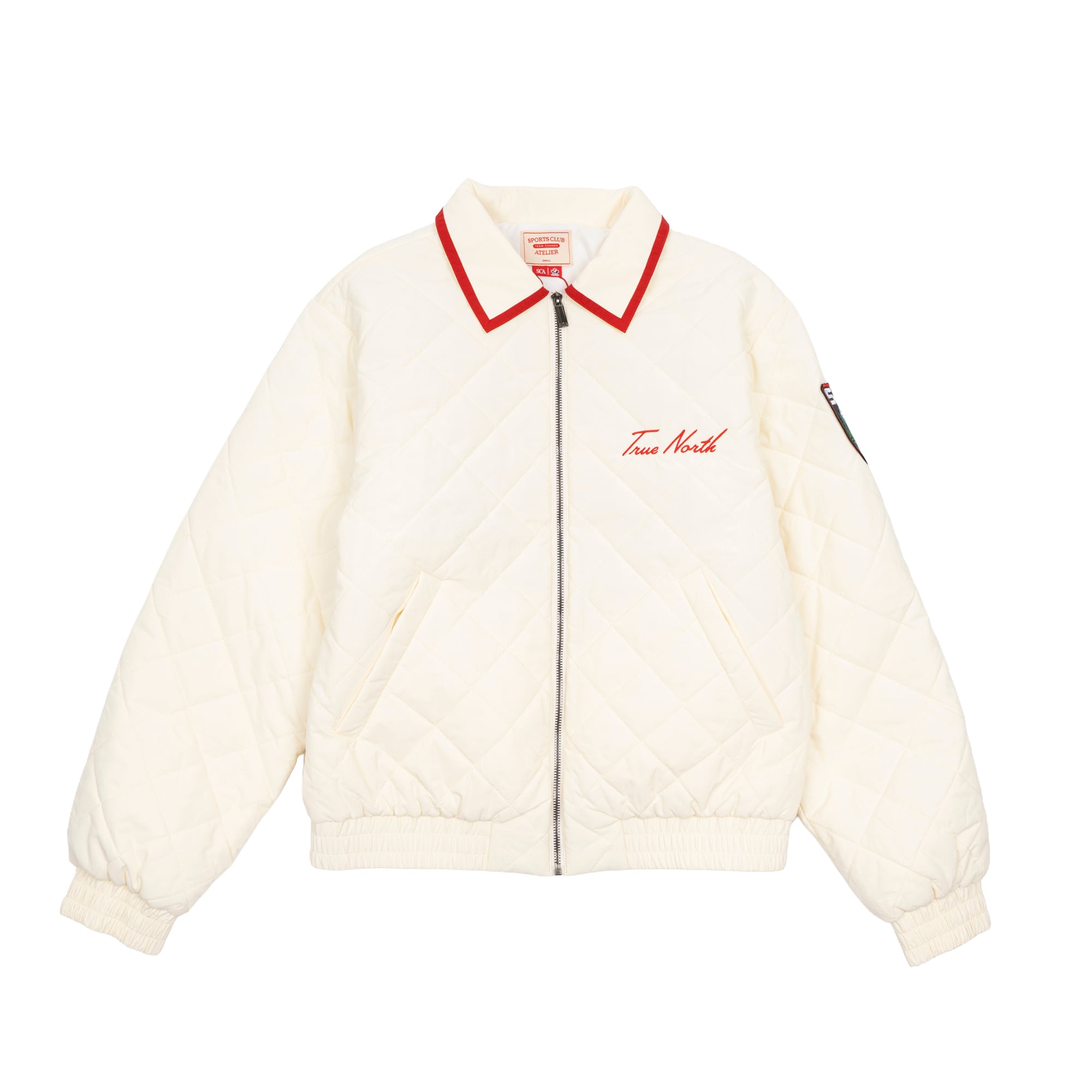 Unisex SPORTS CLUB ATELIER Red Hockey Canada True North Quilted Jacket