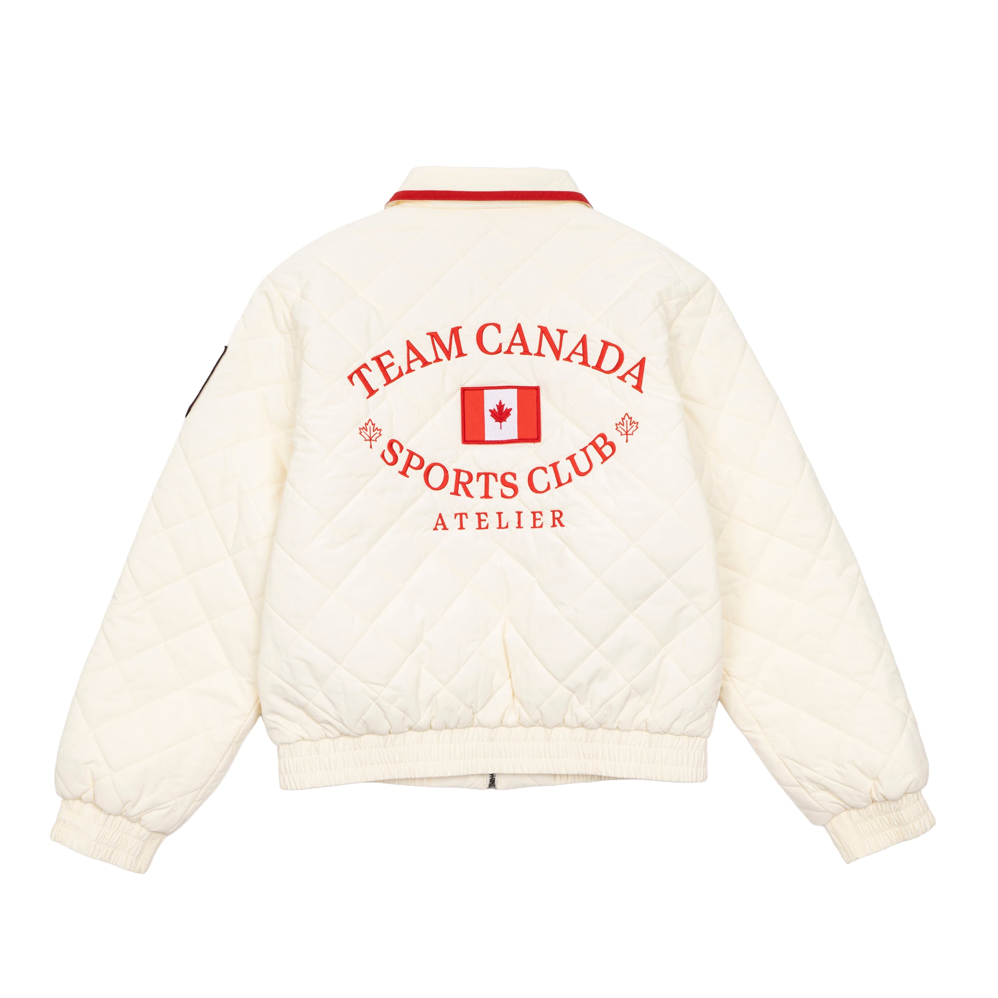 Unisex SPORTS CLUB ATELIER Red Hockey Canada True North Quilted Jacket