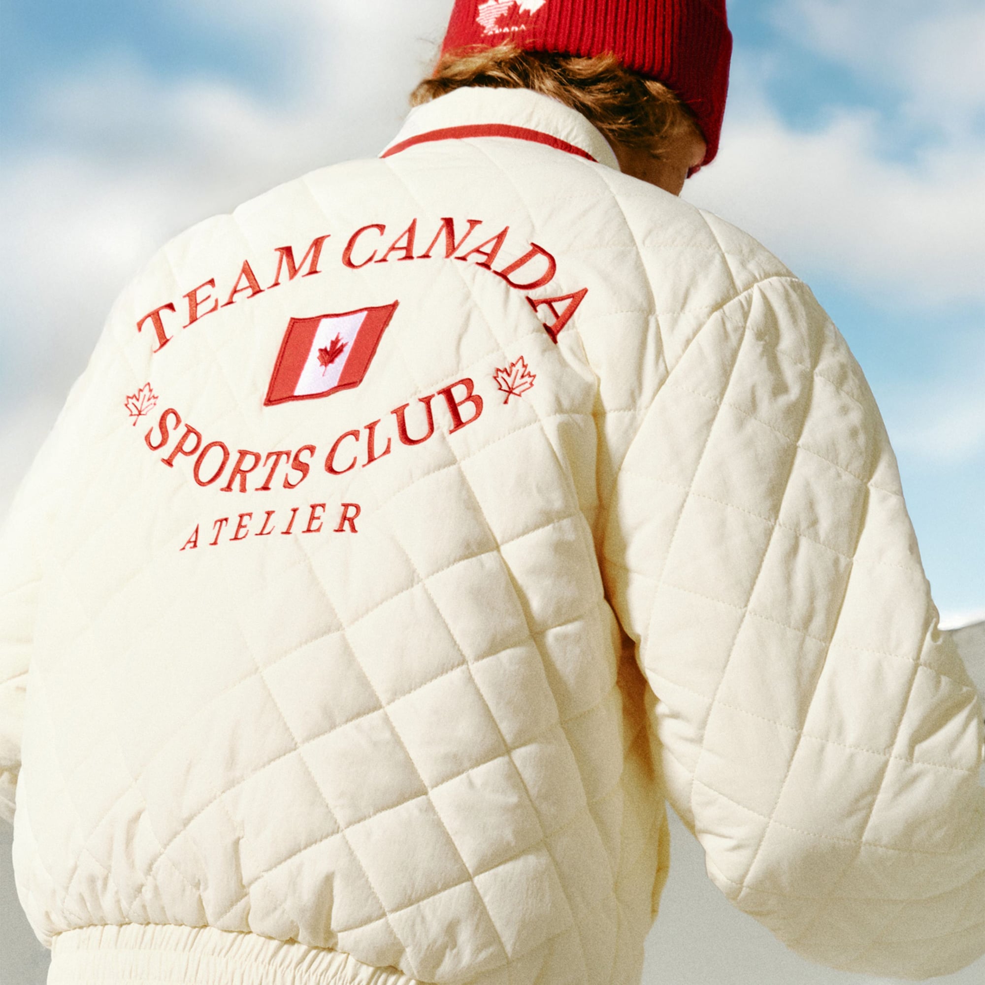 Unisex SPORTS CLUB ATELIER Red Hockey Canada True North Quilted Jacket