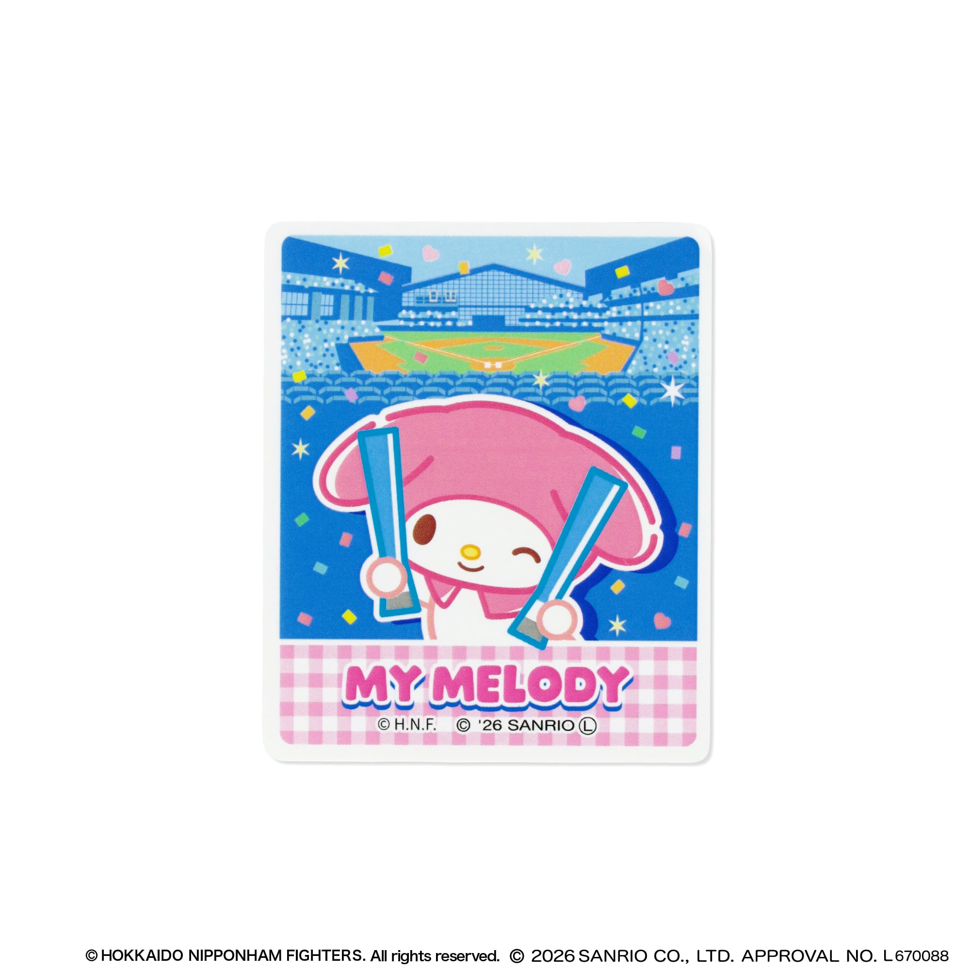 エスコンフィールドサポーターズMM ステッカー (マイメロディ)