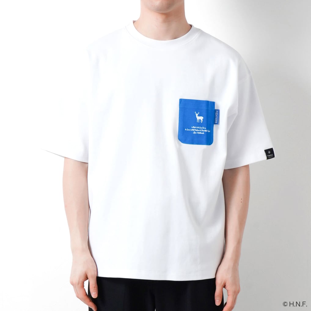 F／MODE TNOC THE TEE PONTE FIGHTERS BLUE R-POCKET SNOW WHITE
