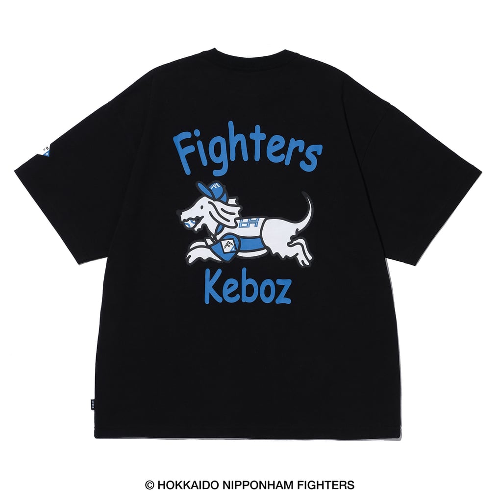 FIGHTERS × KEBOZ BASEBALL DOG SS TEE（ブラック）