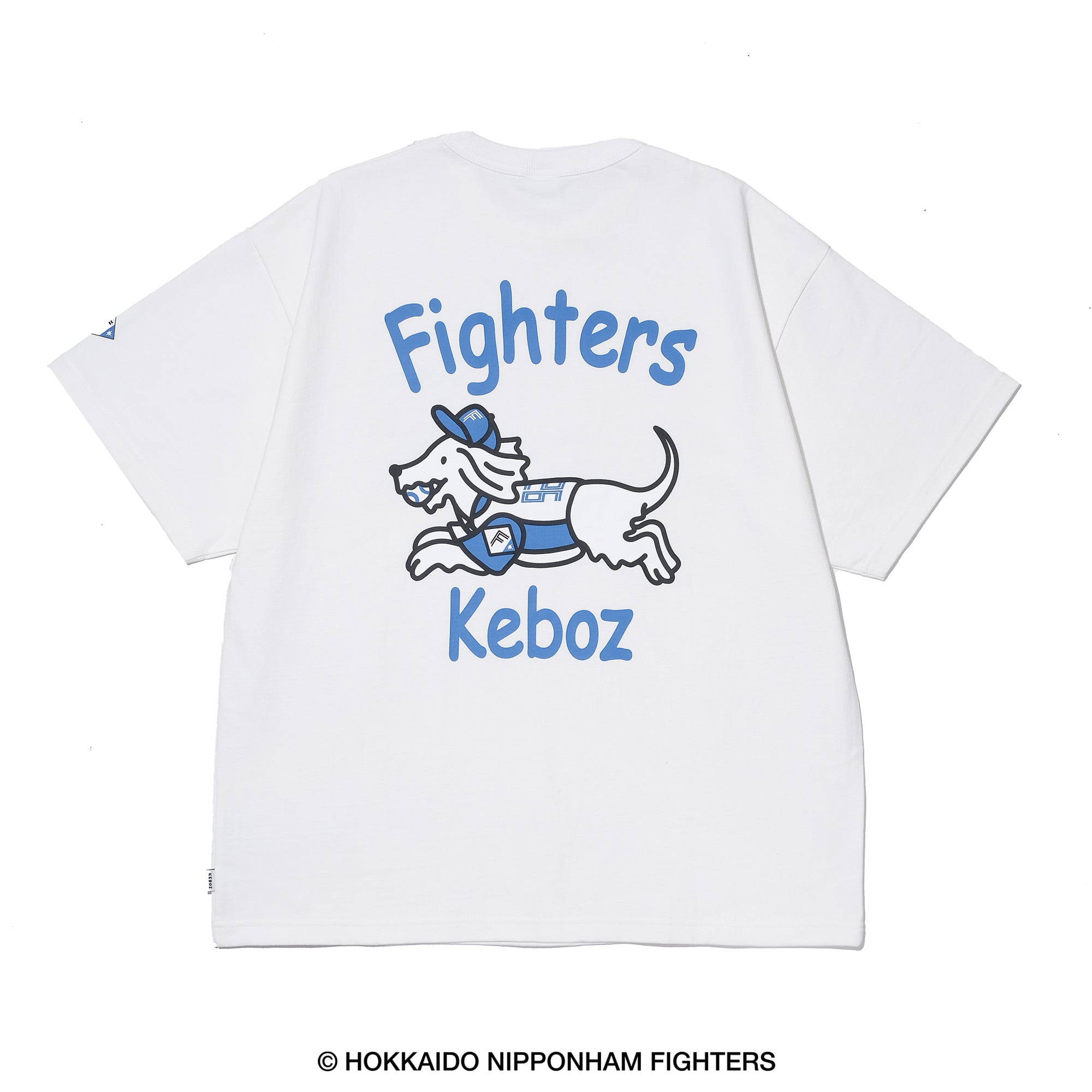 FIGHTERS × KEBOZ BASEBALL DOG SS TEE（ホワイト）