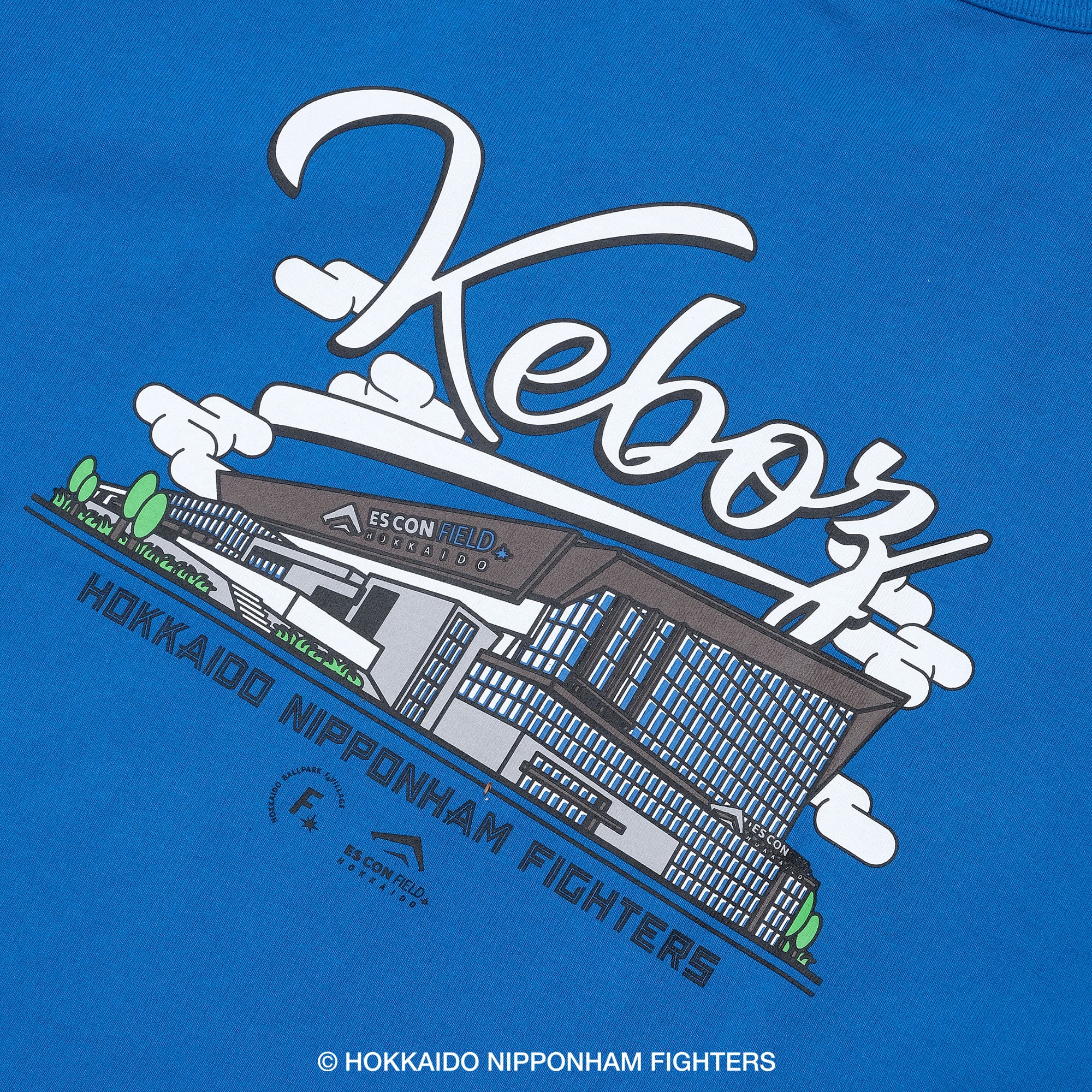 KEBOZ ファイターズ ESCON SS TEE Tシャツ ブルー