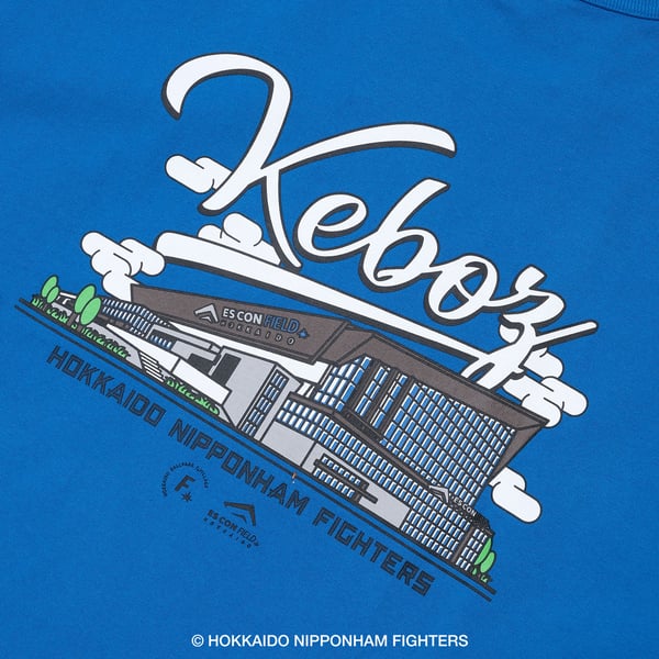 FIGHTERS × KEBOZ ESCON SS TEE（ブルー）