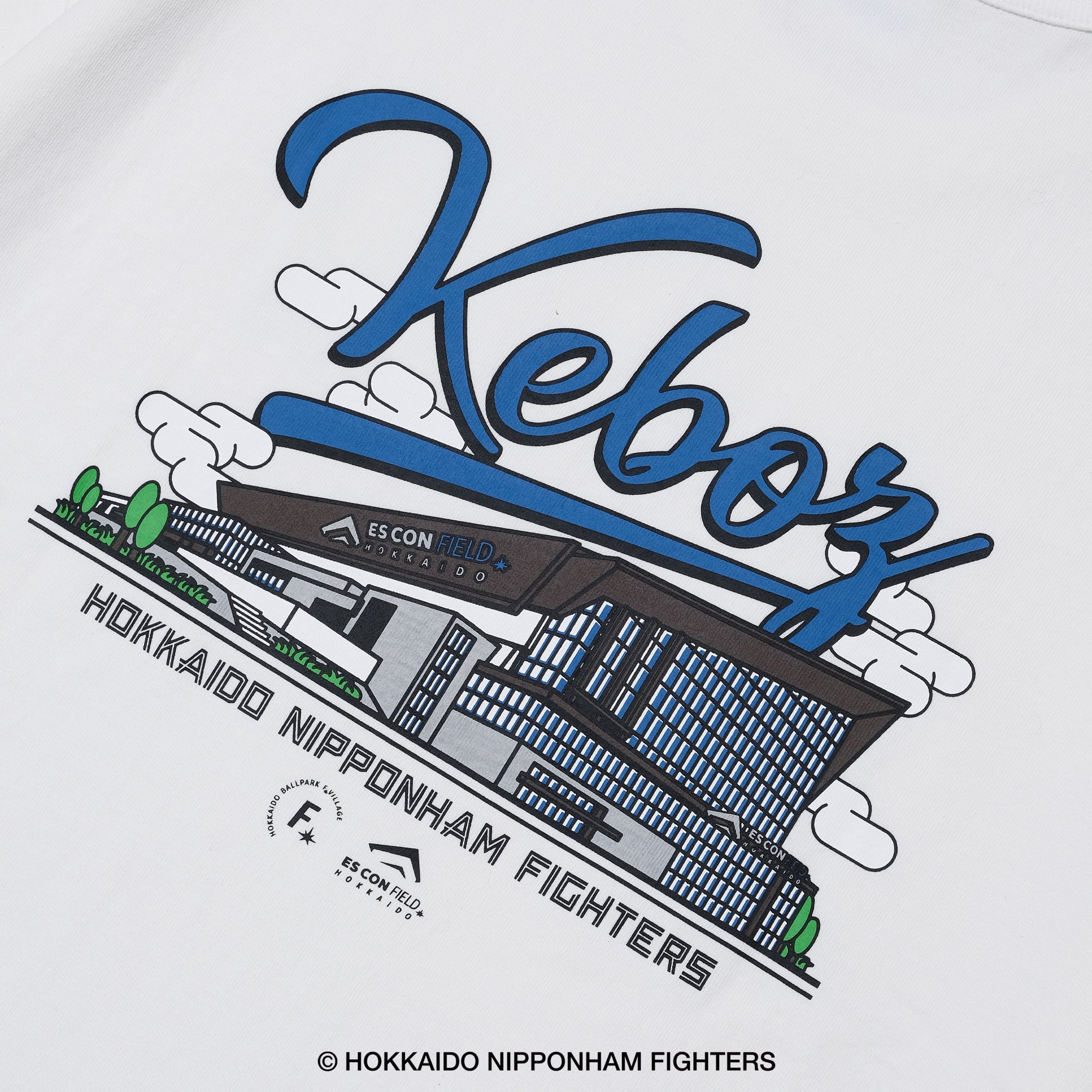 FIGHTERS × KEBOZ ESCON SS TEE（ホワイト）