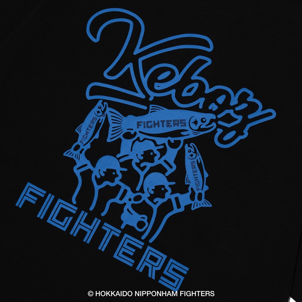 FIGHTERS × KEBOZ SHAKEMARU SS TEE（ブラック）