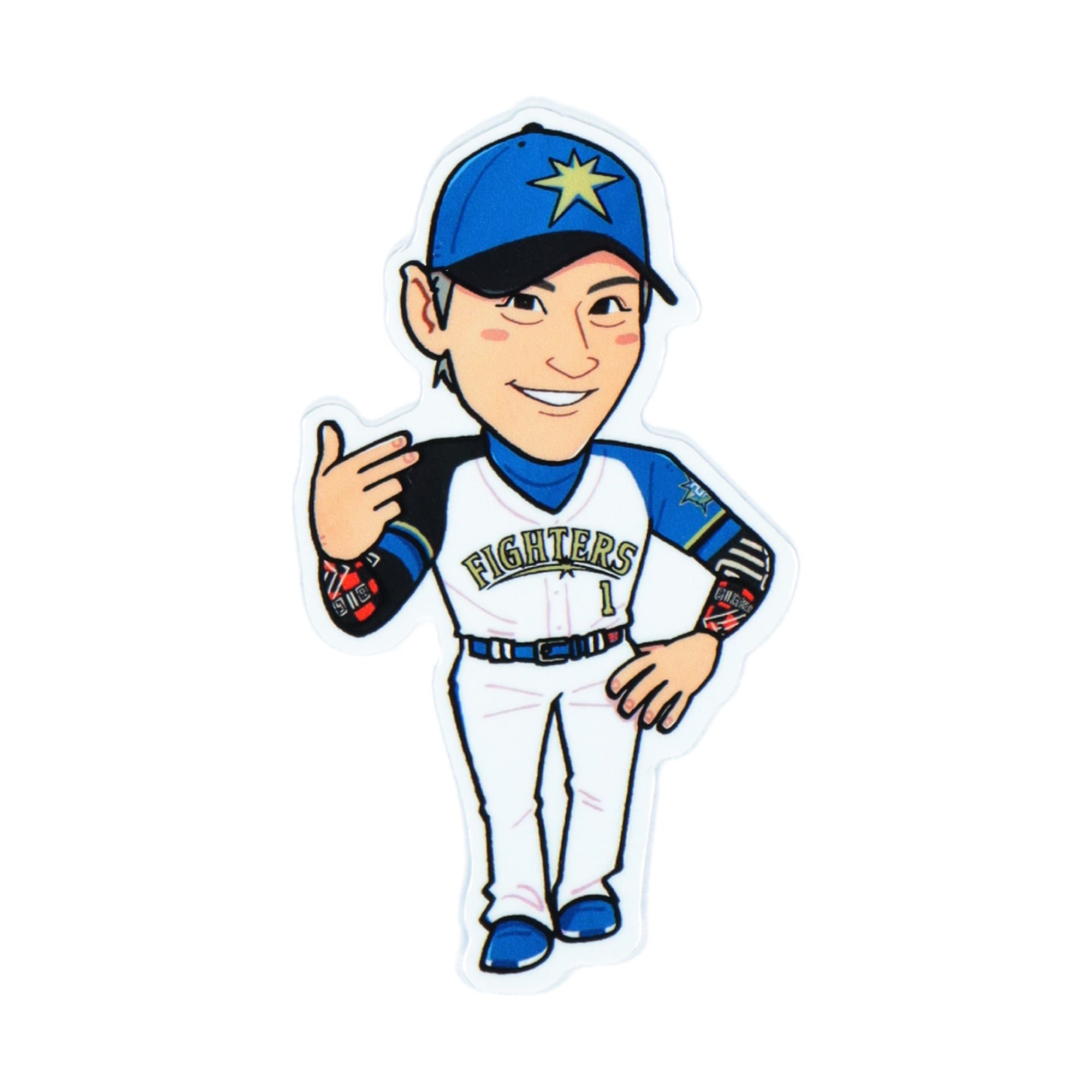 選手イラストステッカー HOKKAIDO 20th メモリアル 