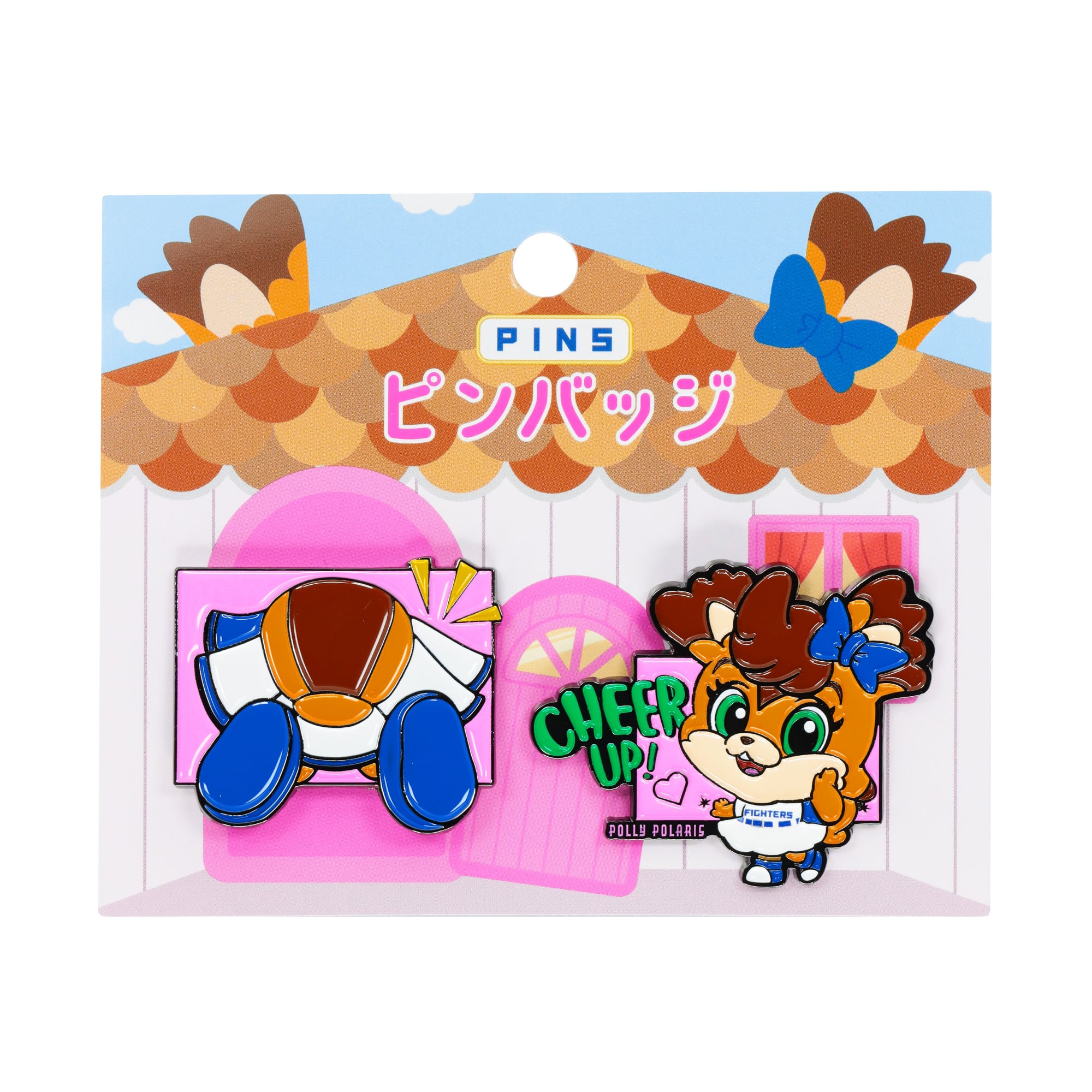 ポリーピンバッジ2個セット
