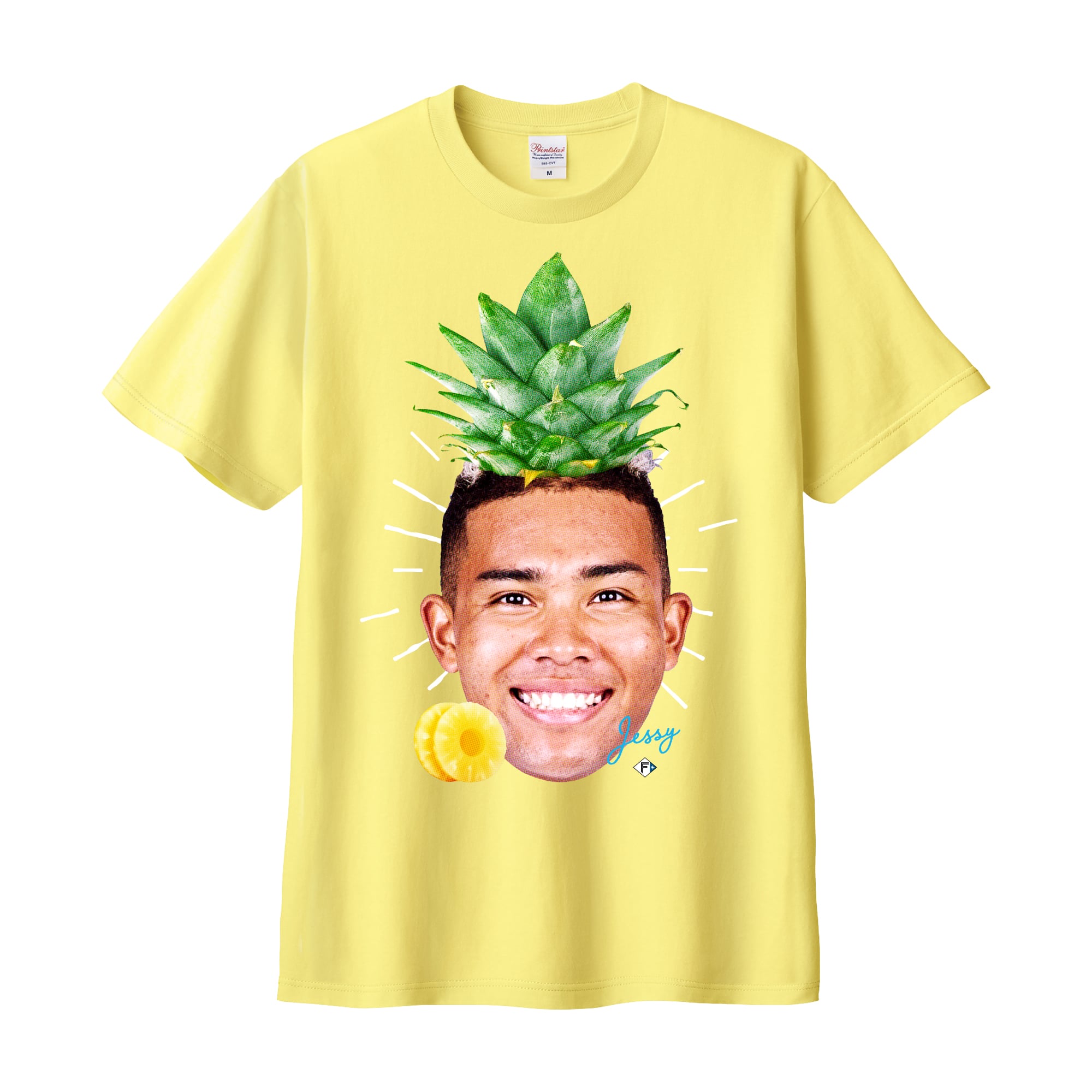 水谷 瞬選手 “パイナポーフェイス” Tシャツ イエロー